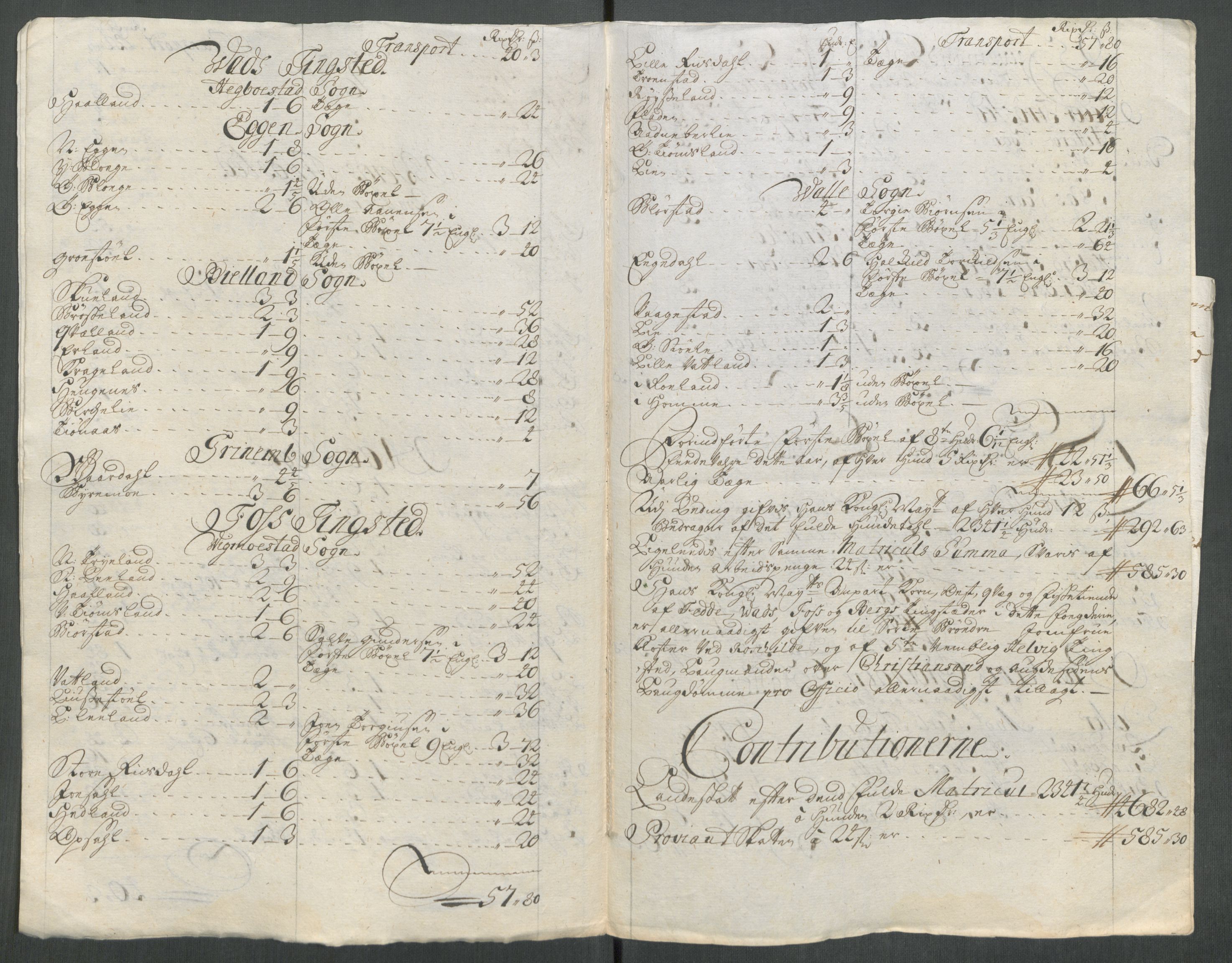 Rentekammeret inntil 1814, Reviderte regnskaper, Fogderegnskap, AV/RA-EA-4092/R43/L2561: Fogderegnskap Lista og Mandal, 1717, p. 34