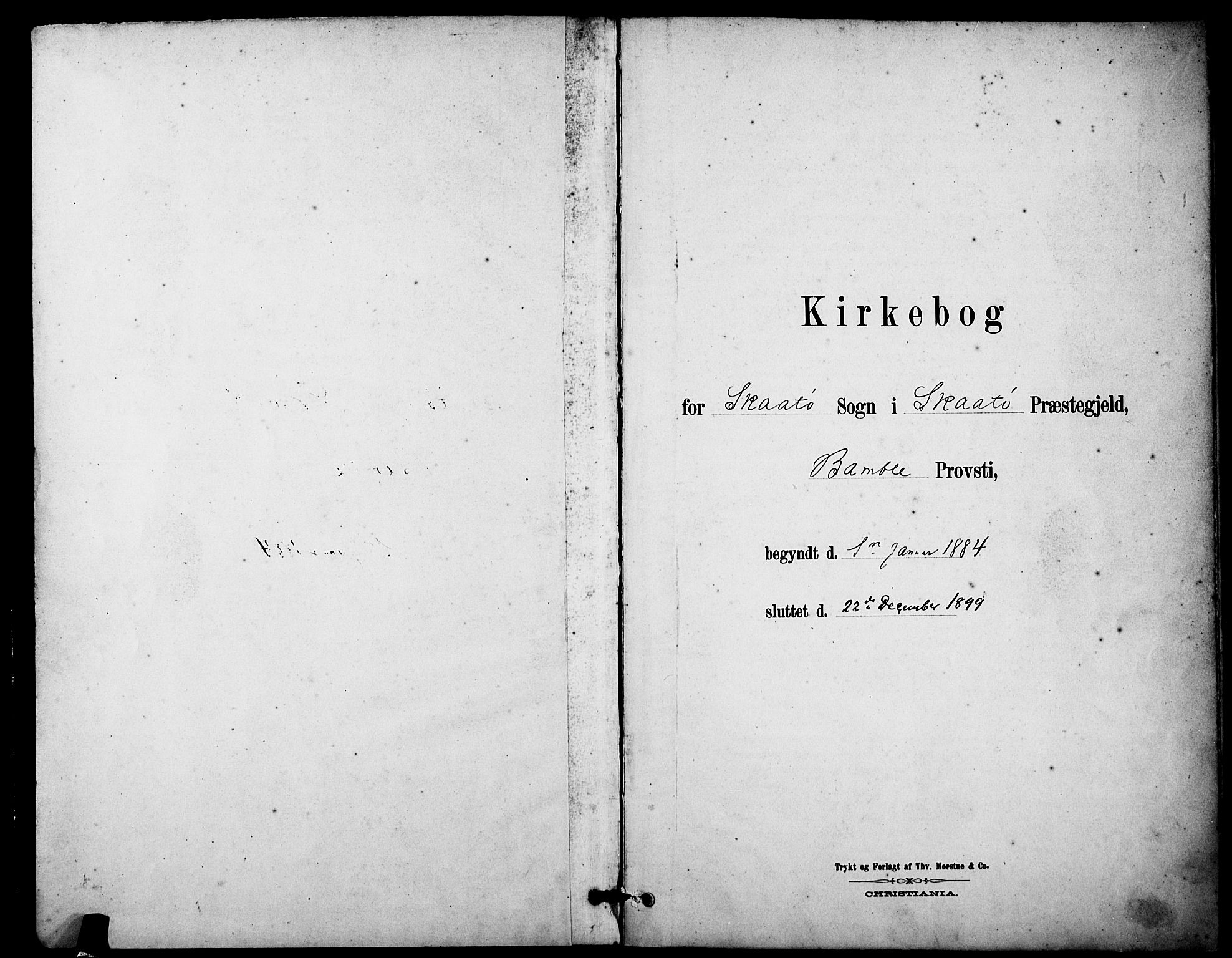 Skåtøy kirkebøker, SAKO/A-304/F/Fa/L0003: Parish register (official) no. I 3, 1884-1899