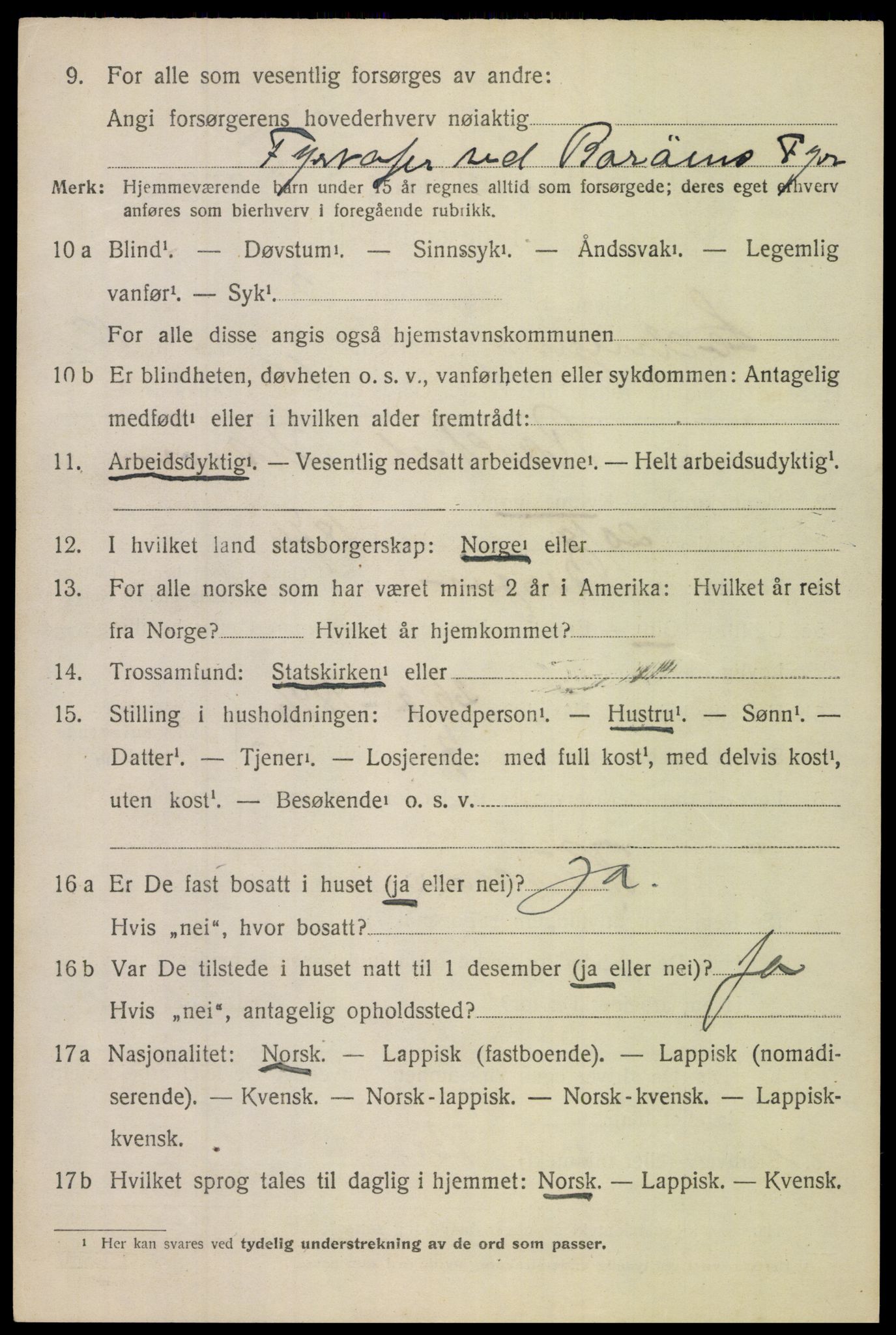 SAT, 1920 census for Lødingen, 1920, p. 6438