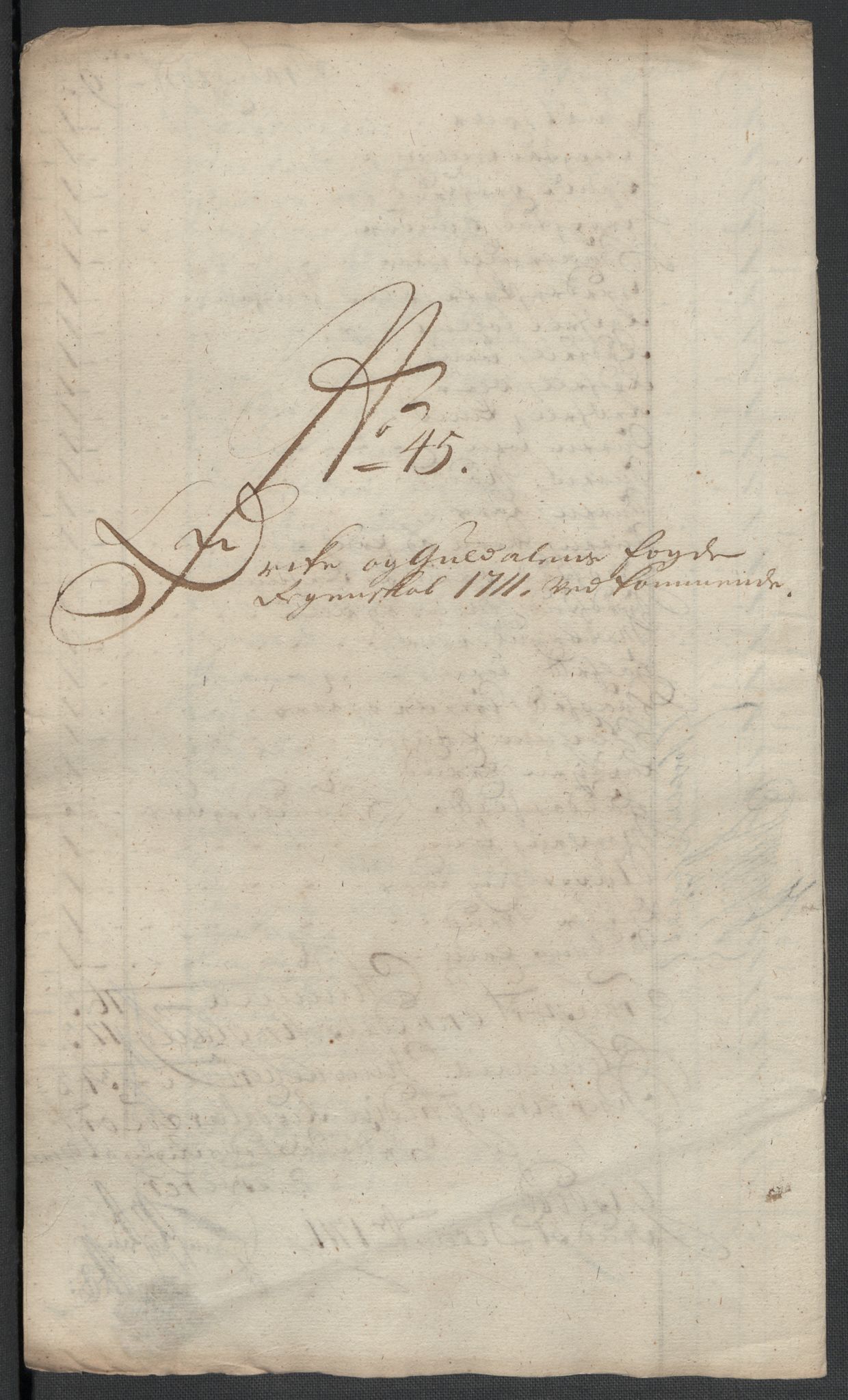 Rentekammeret inntil 1814, Reviderte regnskaper, Fogderegnskap, RA/EA-4092/R60/L3961: Fogderegnskap Orkdal og Gauldal, 1711, p. 227