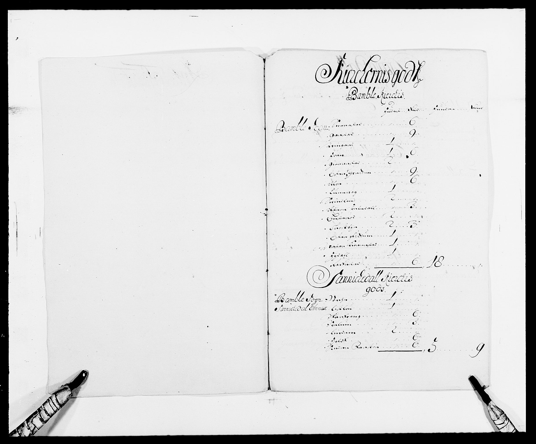Rentekammeret inntil 1814, Reviderte regnskaper, Fogderegnskap, RA/EA-4092/R34/L2051: Fogderegnskap Bamble, 1688-1691, p. 150