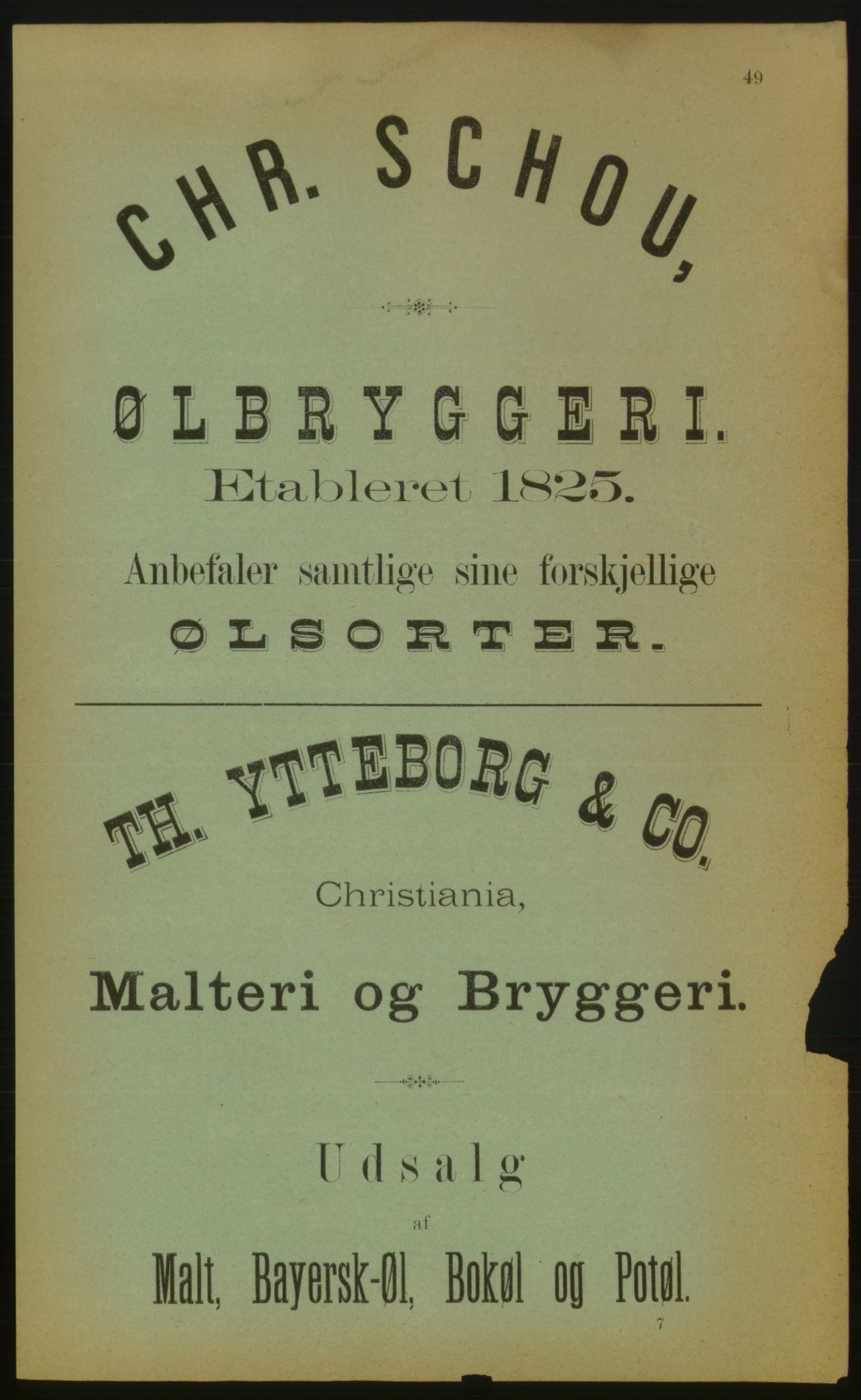 Kristiania/Oslo adressebok, PUBL/-, 1883, p. 49