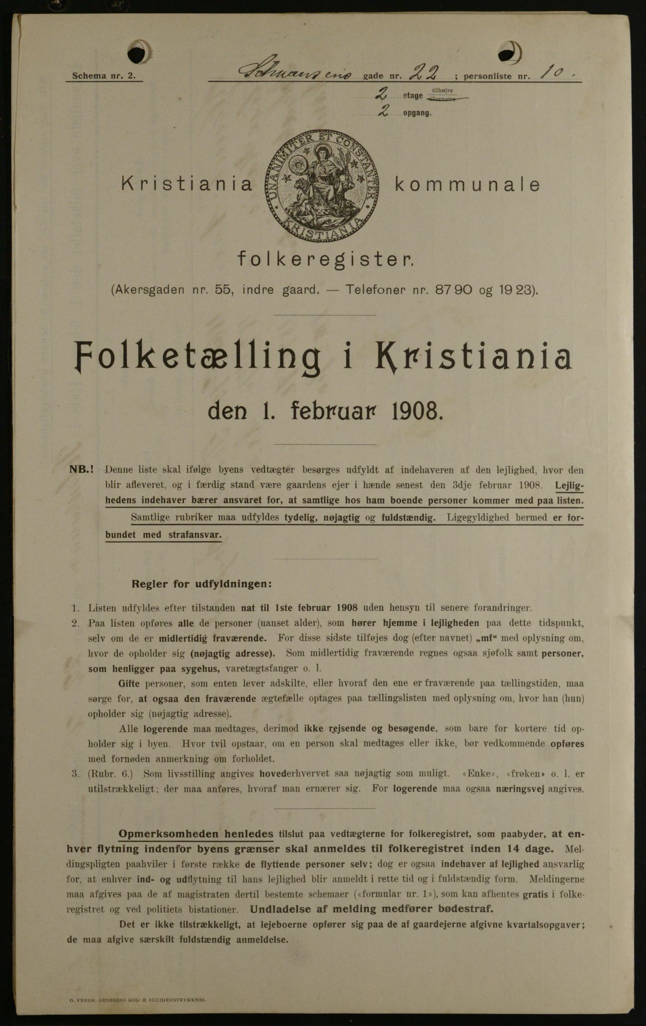 OBA, Municipal Census 1908 for Kristiania, 1908, p. 83623