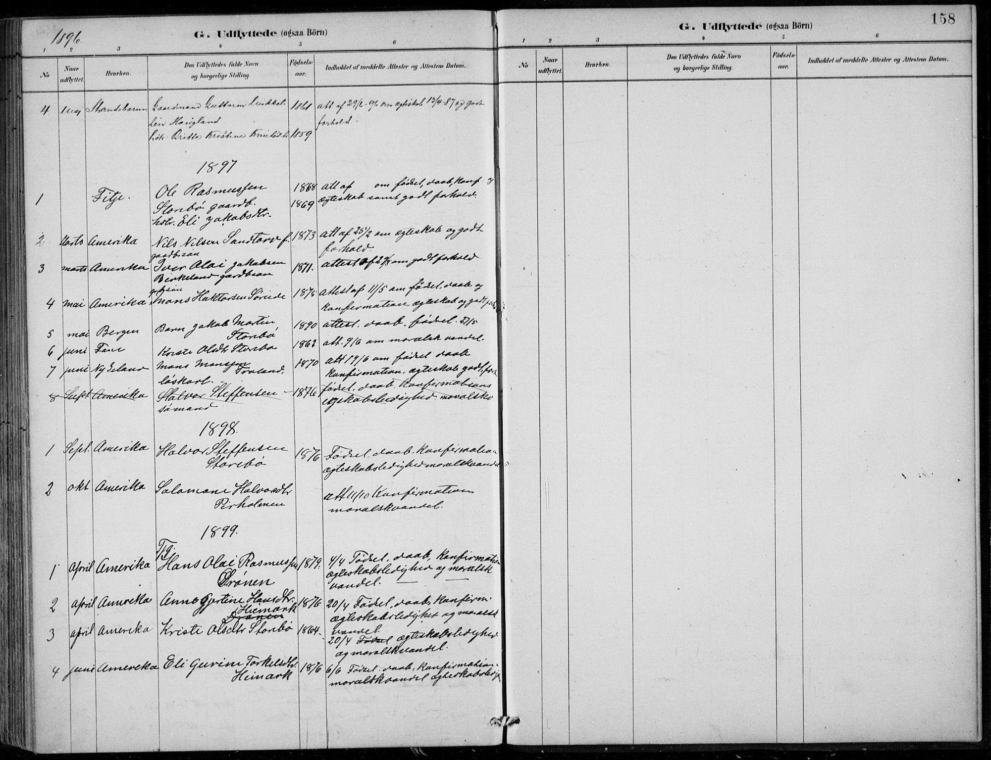 Sund sokneprestembete, SAB/A-99930: Parish register (official) no. C  1, 1882-1899, p. 158