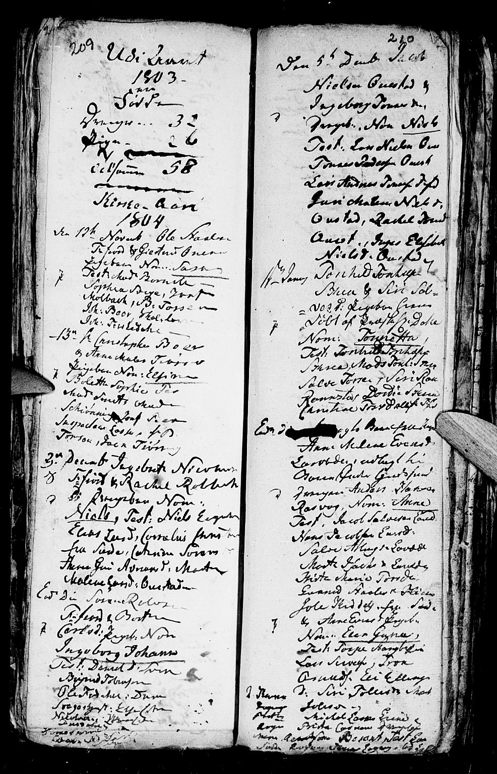 Flekkefjord sokneprestkontor, AV/SAK-1111-0012/F/Fa/Fac/L0001: Parish register (official) no. A 1, 1773-1806, p. 209-210