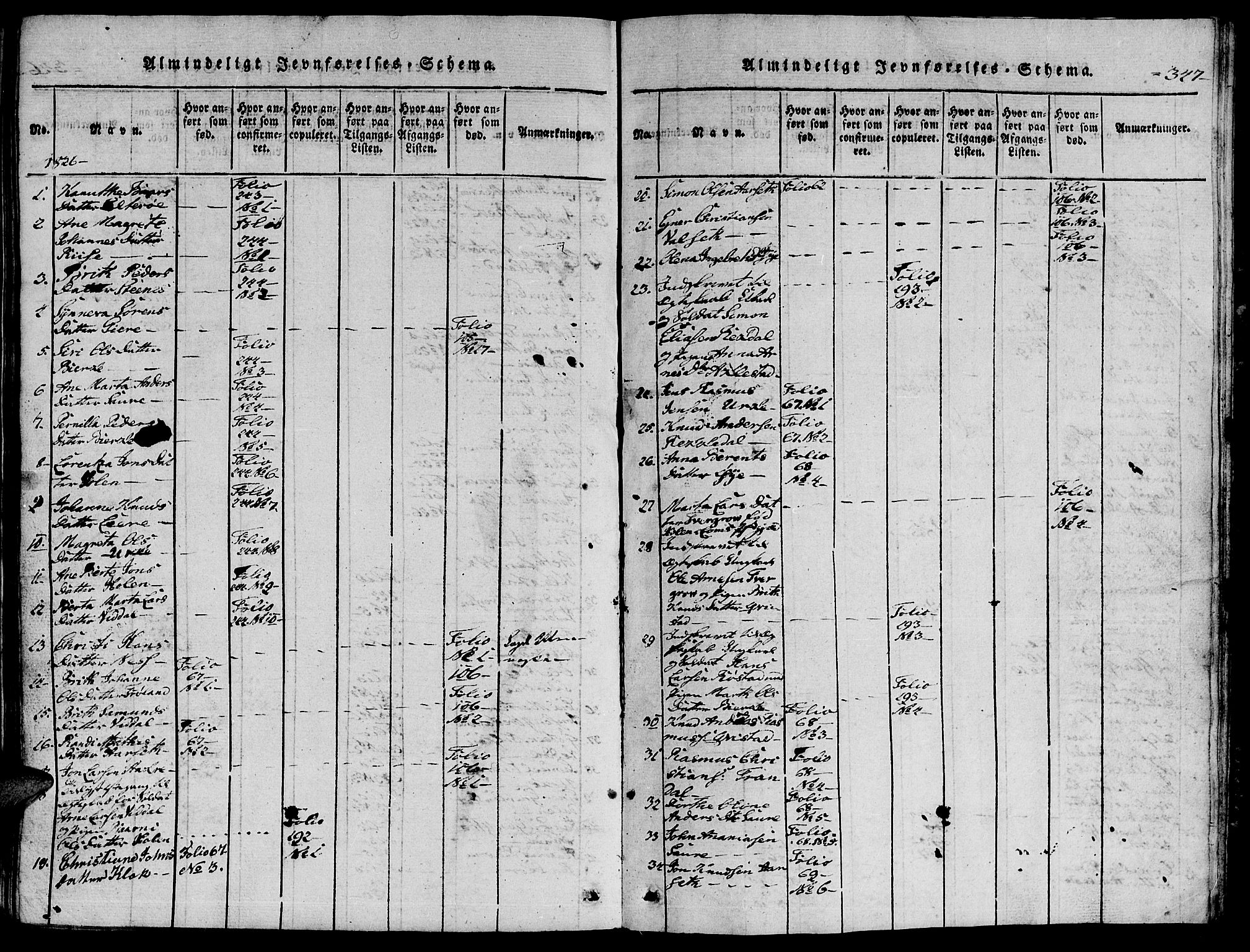 Ministerialprotokoller, klokkerbøker og fødselsregistre - Møre og Romsdal, AV/SAT-A-1454/515/L0207: Parish register (official) no. 515A03, 1819-1829, p. 347