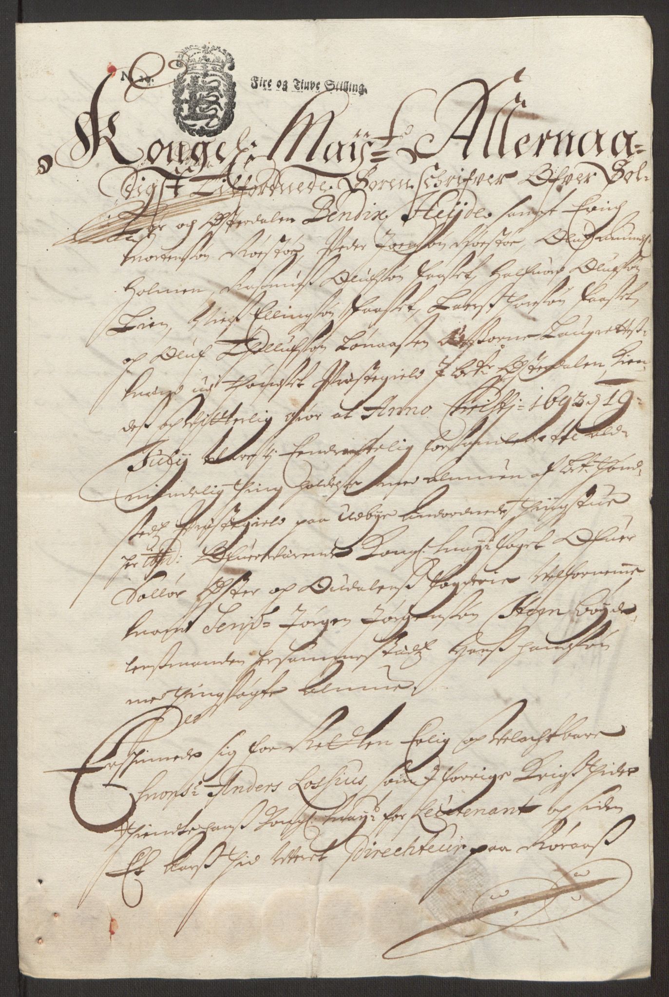 Rentekammeret inntil 1814, Reviderte regnskaper, Fogderegnskap, AV/RA-EA-4092/R13/L0830: Fogderegnskap Solør, Odal og Østerdal, 1692, p. 312