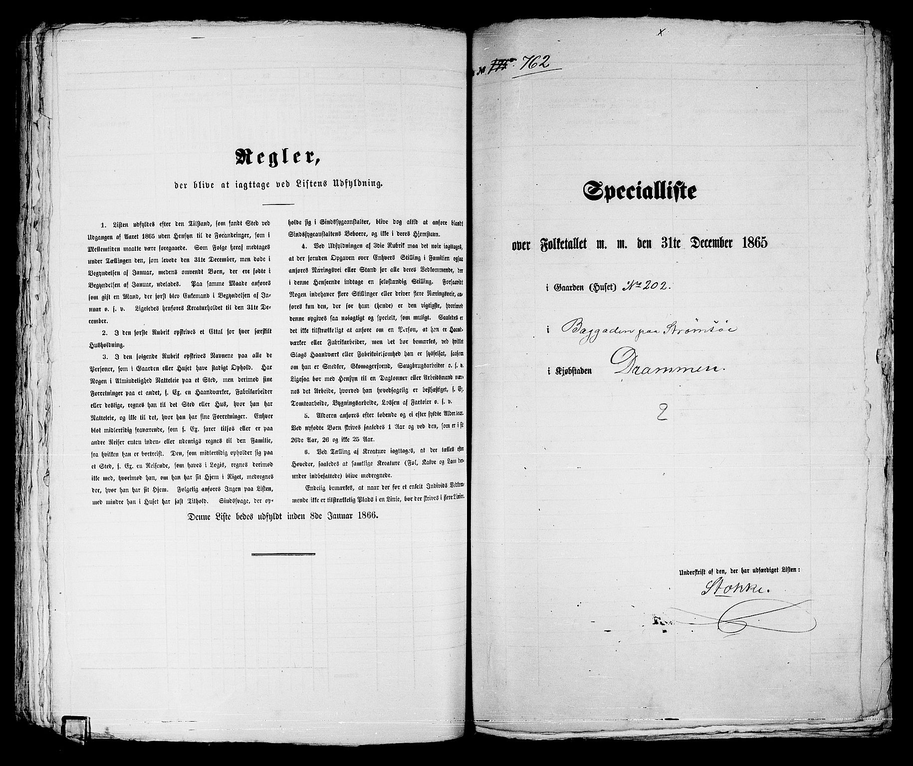 RA, 1865 census for Strømsø in Drammen, 1865, p. 337