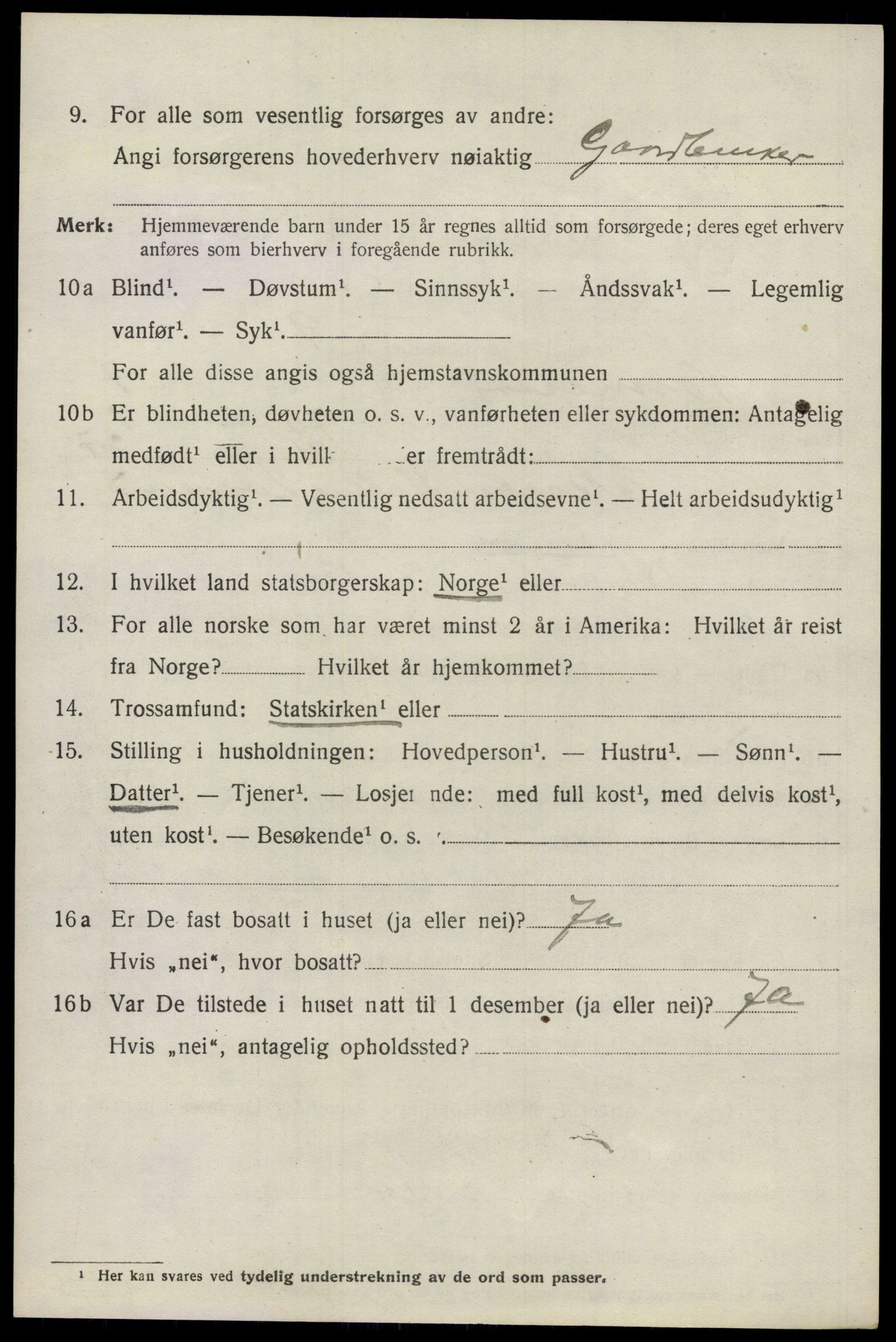 SAO, 1920 census for Nannestad, 1920, p. 8601