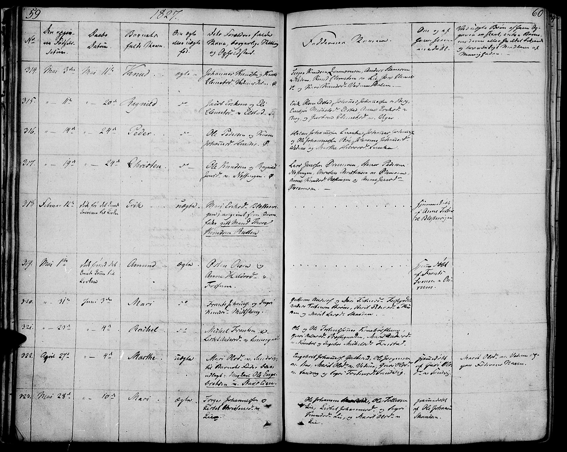 Øyer prestekontor, AV/SAH-PREST-084/H/Ha/Haa/L0004: Parish register (official) no. 4, 1824-1841, p. 59-60