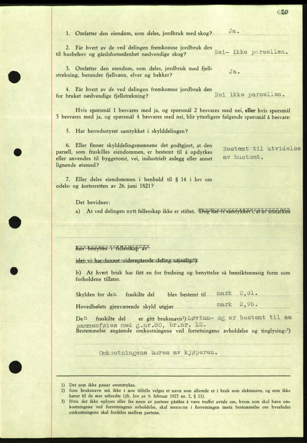 Nordmøre sorenskriveri, AV/SAT-A-4132/1/2/2Ca: Mortgage book no. A80, 1936-1937, Diary no: : 2949/1936