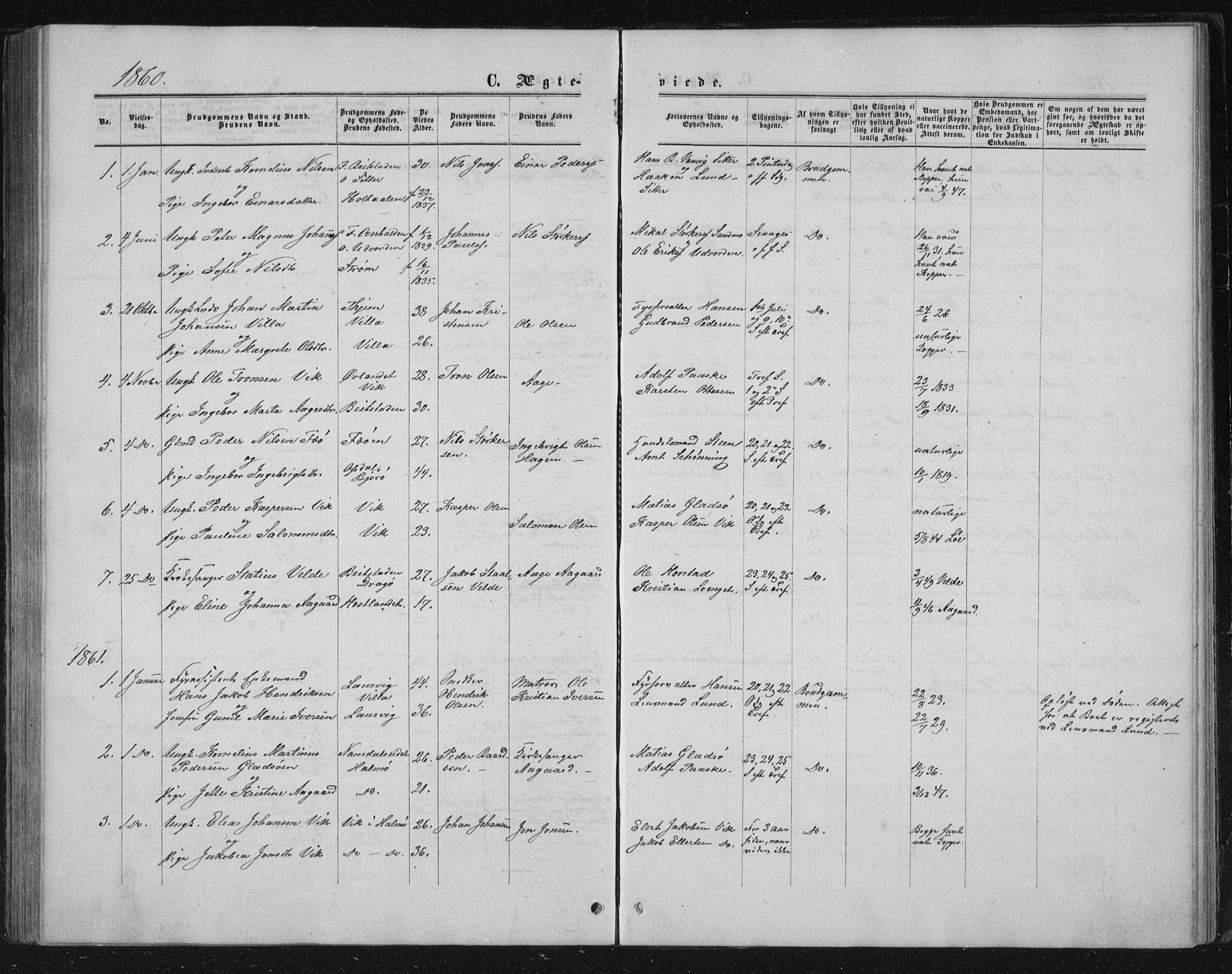 Ministerialprotokoller, klokkerbøker og fødselsregistre - Nord-Trøndelag, SAT/A-1458/771/L0595: Parish register (official) no. 771A02, 1840-1869