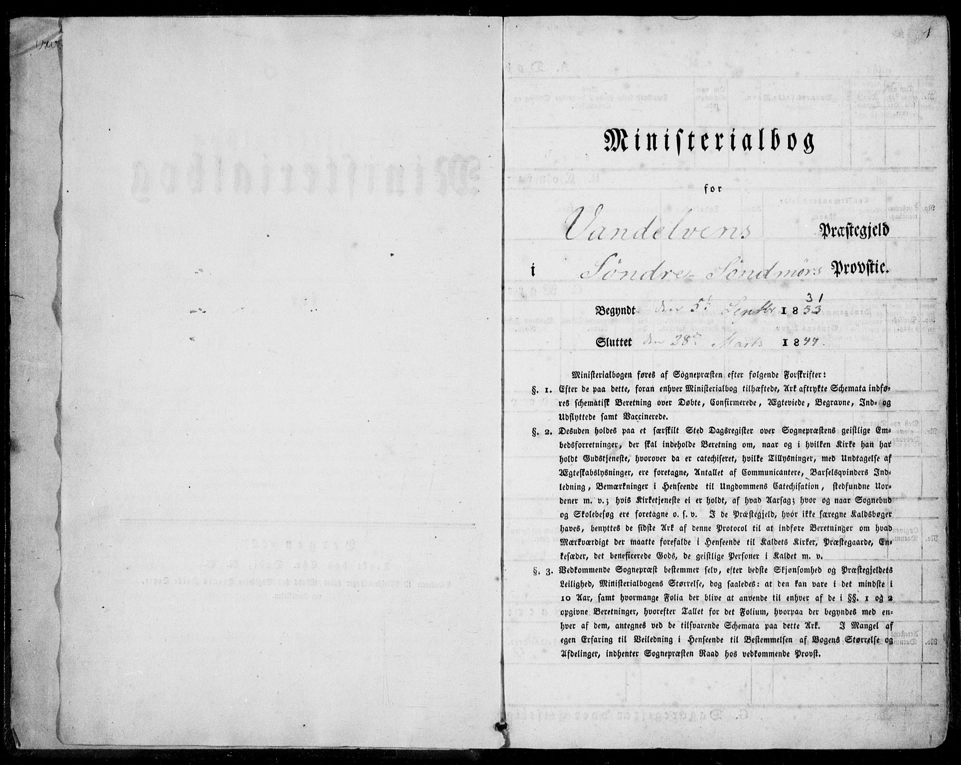 Ministerialprotokoller, klokkerbøker og fødselsregistre - Møre og Romsdal, AV/SAT-A-1454/501/L0005: Parish register (official) no. 501A05, 1831-1844, p. 1