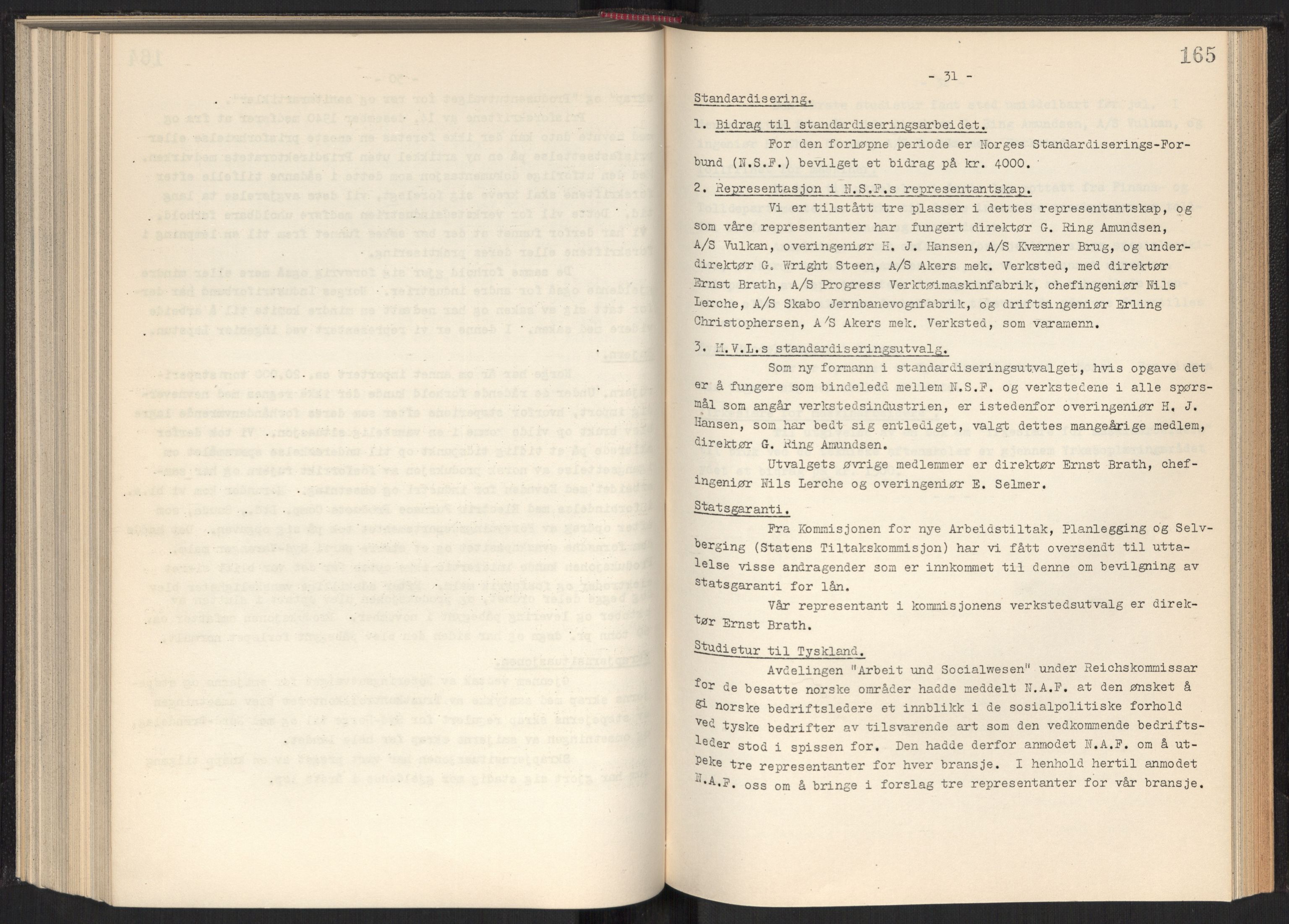 Teknologibedriftenes Landsforening TBL, AV/RA-PA-1700/A/Ad/L0006: Årsberetning med register, 1937-1943, p. 165