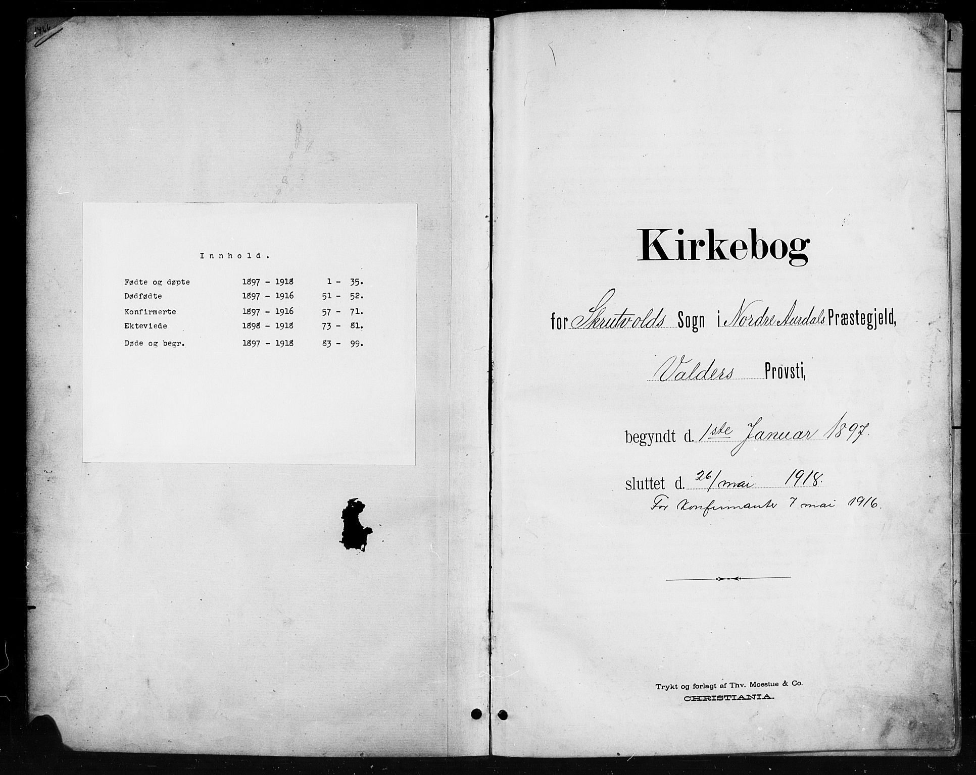 Nord-Aurdal prestekontor, AV/SAH-PREST-132/H/Ha/Hab/L0011: Parish register (copy) no. 11, 1897-1918