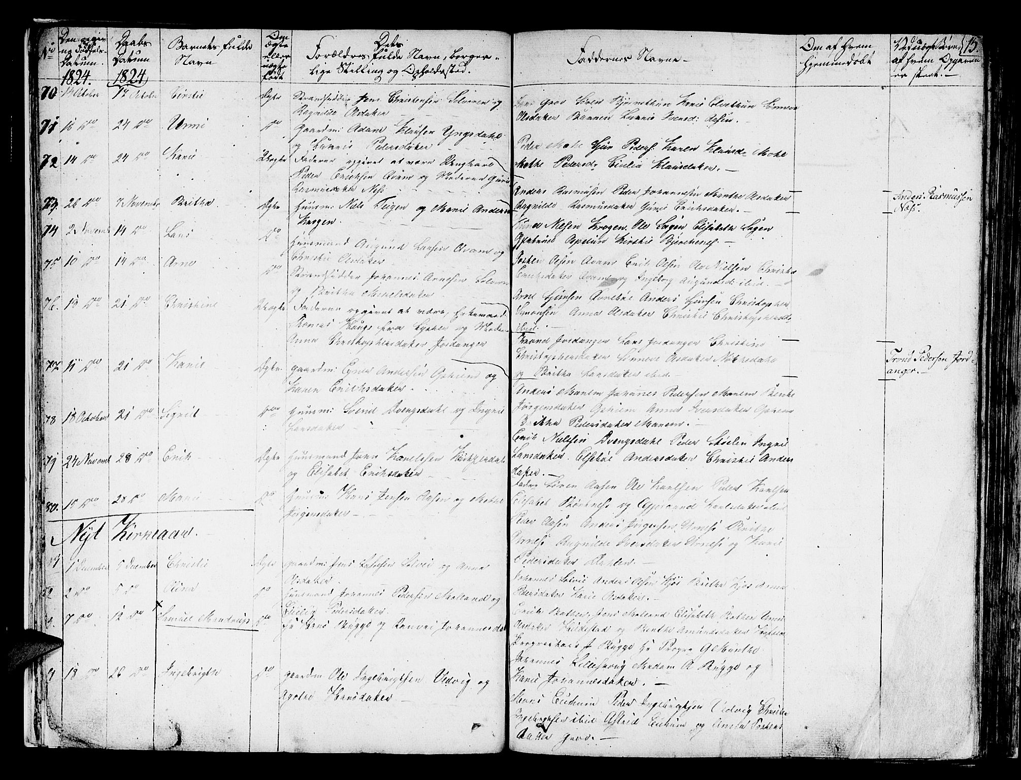 Hafslo sokneprestembete, AV/SAB-A-80301/H/Haa/Haaa/L0004: Parish register (official) no. A 4, 1821-1834, p. 15