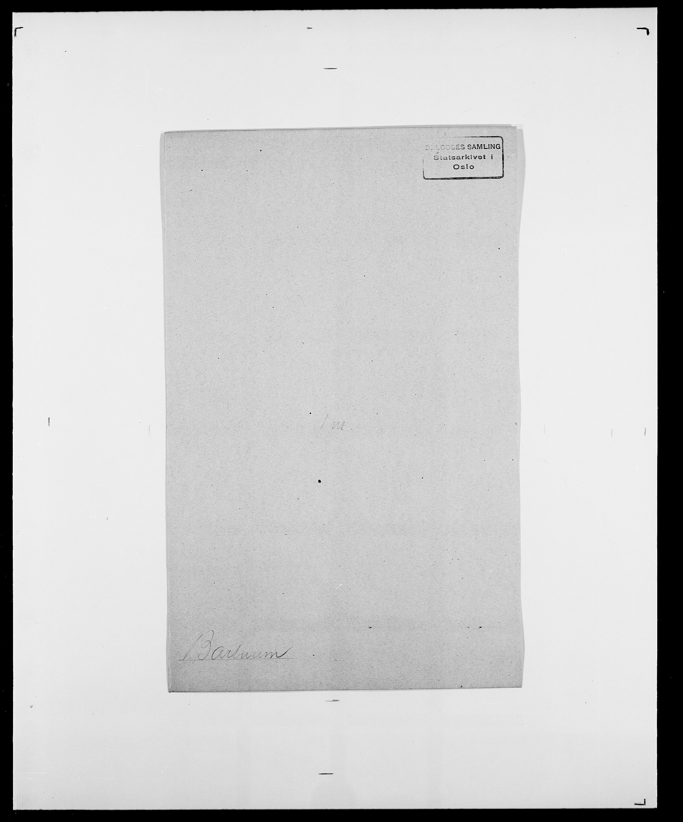 Delgobe, Charles Antoine - samling, SAO/PAO-0038/D/Da/L0003: Barca - Bergen, p. 398
