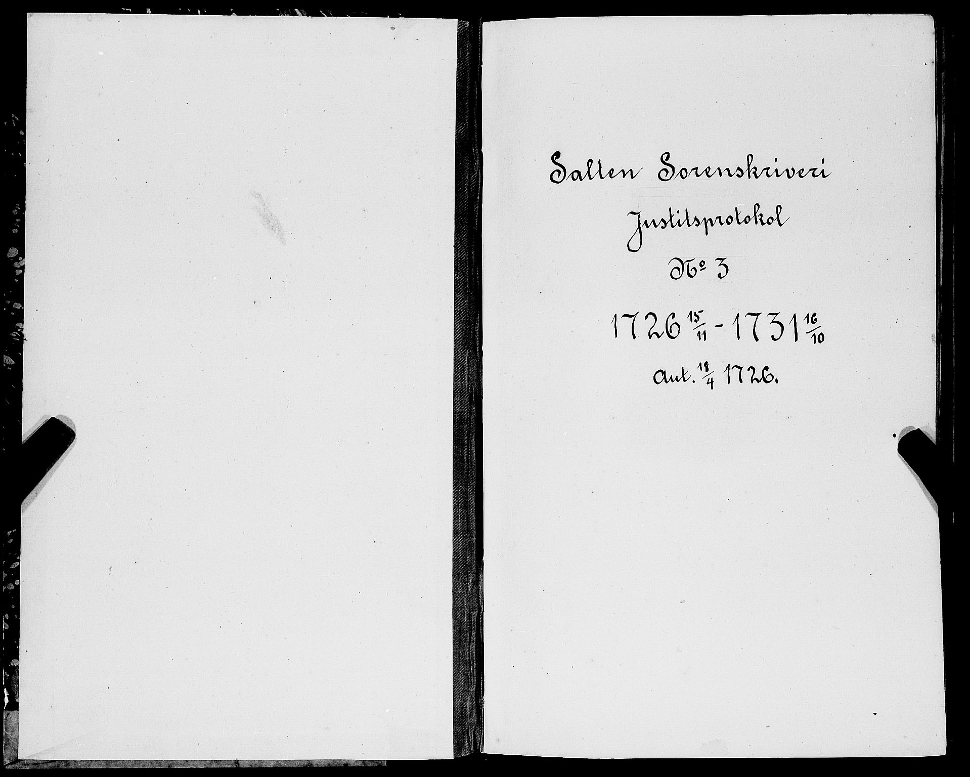 Salten sorenskriveri, SAT/A-4578/1/1/1A/L0003: Tingbok, 1726-1731