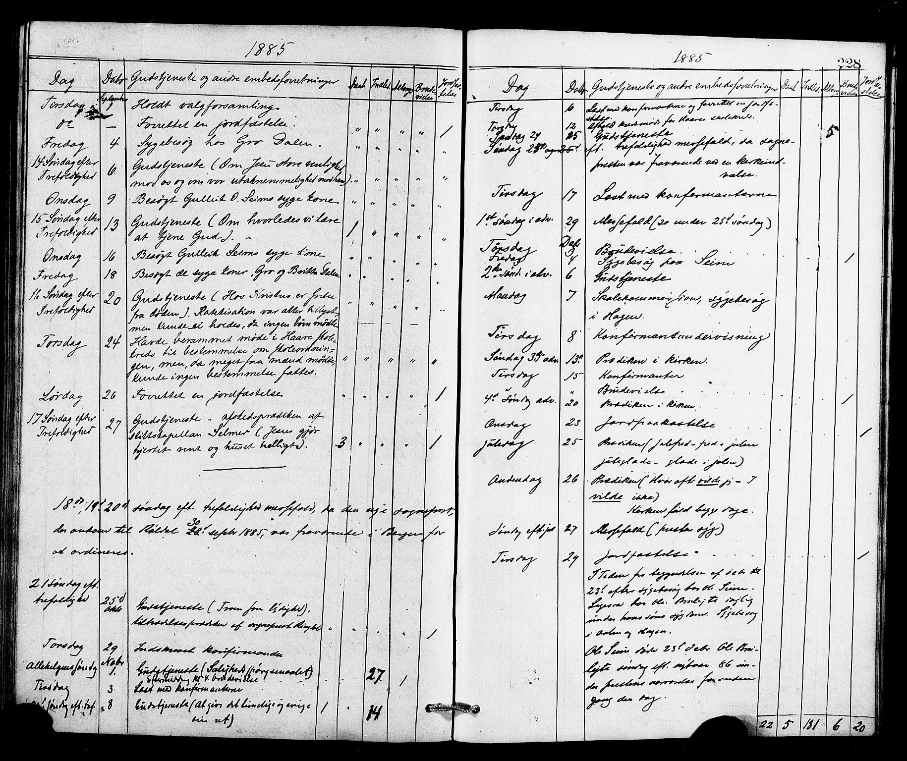 Røldal sokneprestembete, AV/SAB-A-100247: Parish register (official) no. A 4, 1870-1886, p. 228