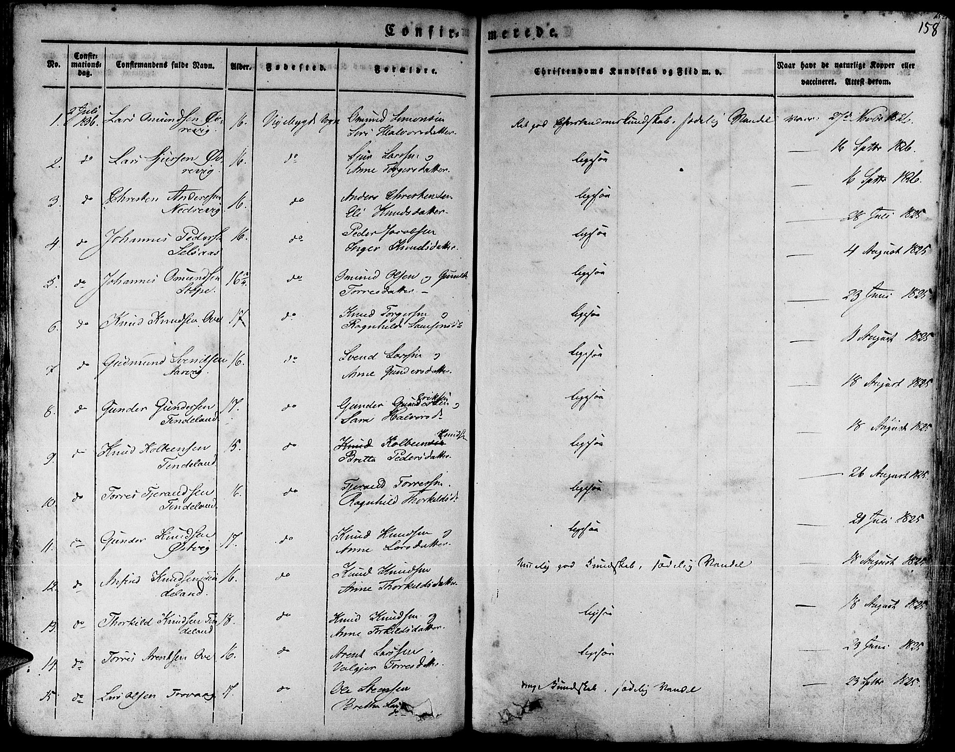 Fjelberg sokneprestembete, SAB/A-75201/H/Haa: Parish register (official) no. A 6, 1835-1851, p. 158