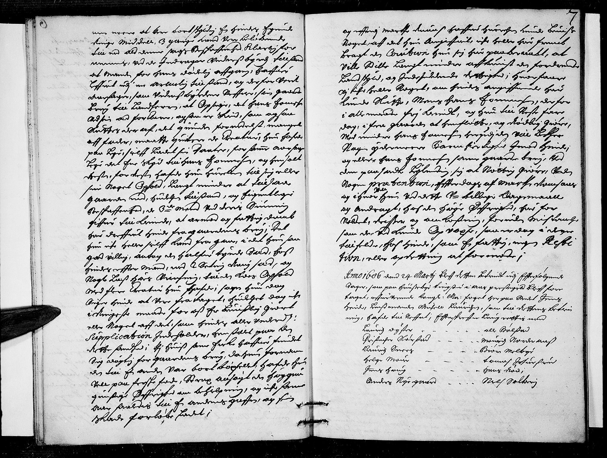 Follo sorenskriveri, AV/SAO-A-10274/F/Fb/Fba/L0021: Tingbok, 1686-1687, p. 6b-7a
