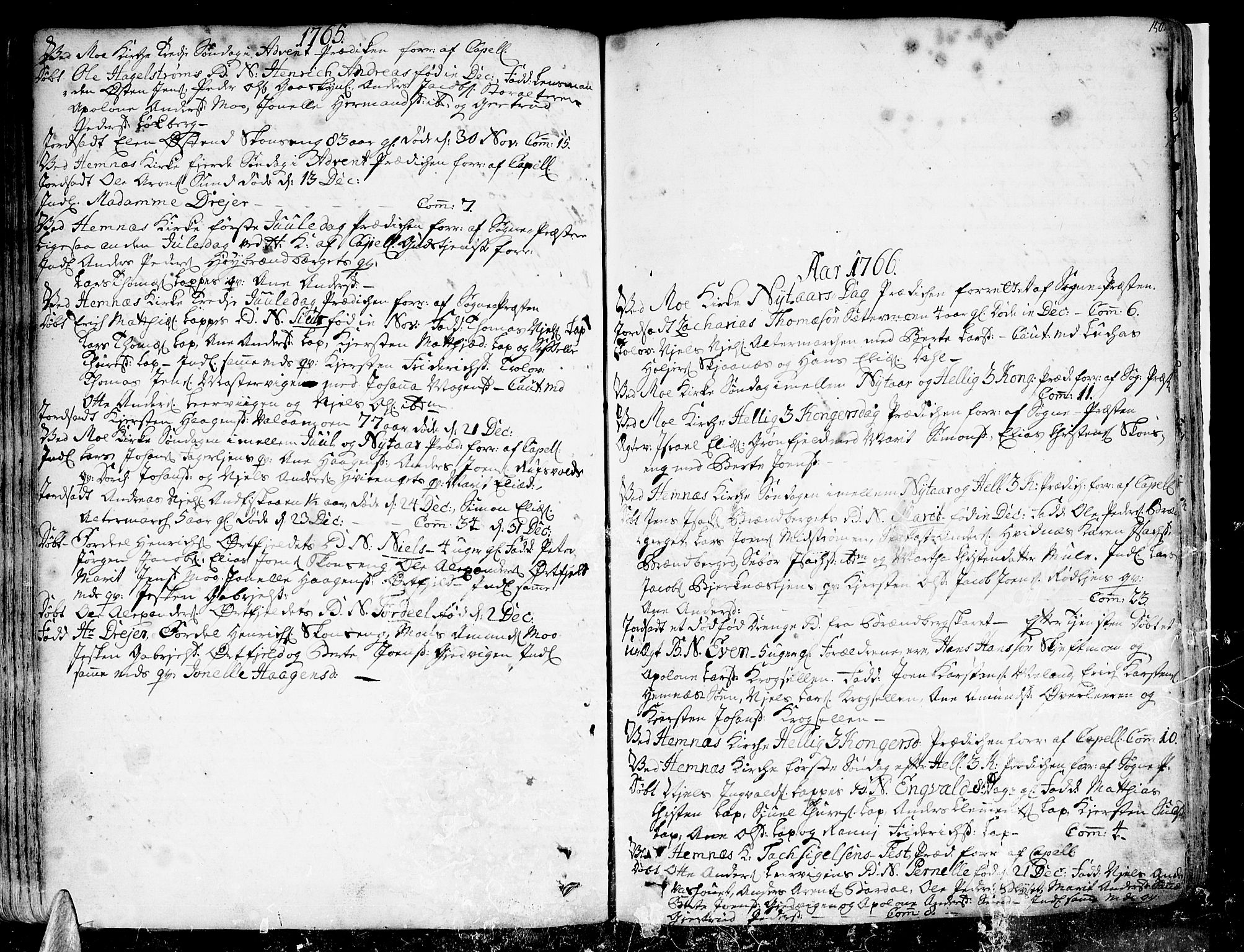 Ministerialprotokoller, klokkerbøker og fødselsregistre - Nordland, SAT/A-1459/825/L0348: Parish register (official) no. 825A04, 1752-1788, p. 150