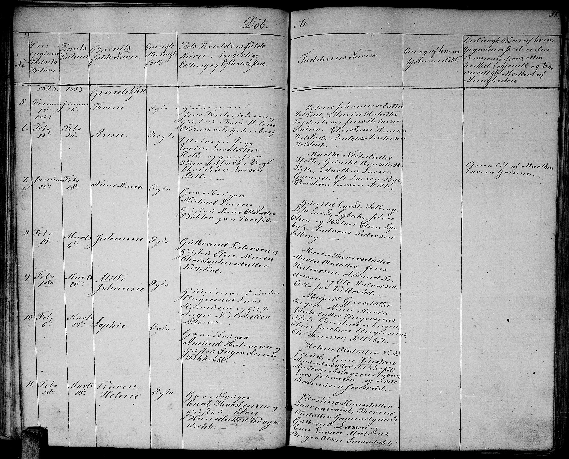 Enebakk prestekontor Kirkebøker, AV/SAO-A-10171c/G/Ga/L0004: Parish register (copy) no. I 4, 1850-1866, p. 58