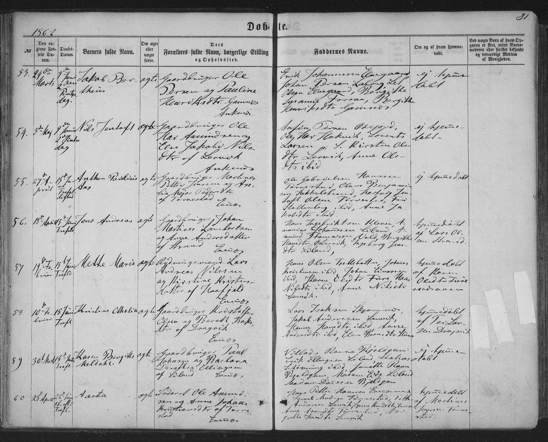 Ministerialprotokoller, klokkerbøker og fødselsregistre - Nordland, SAT/A-1459/863/L0896: Parish register (official) no. 863A08, 1861-1871, p. 31