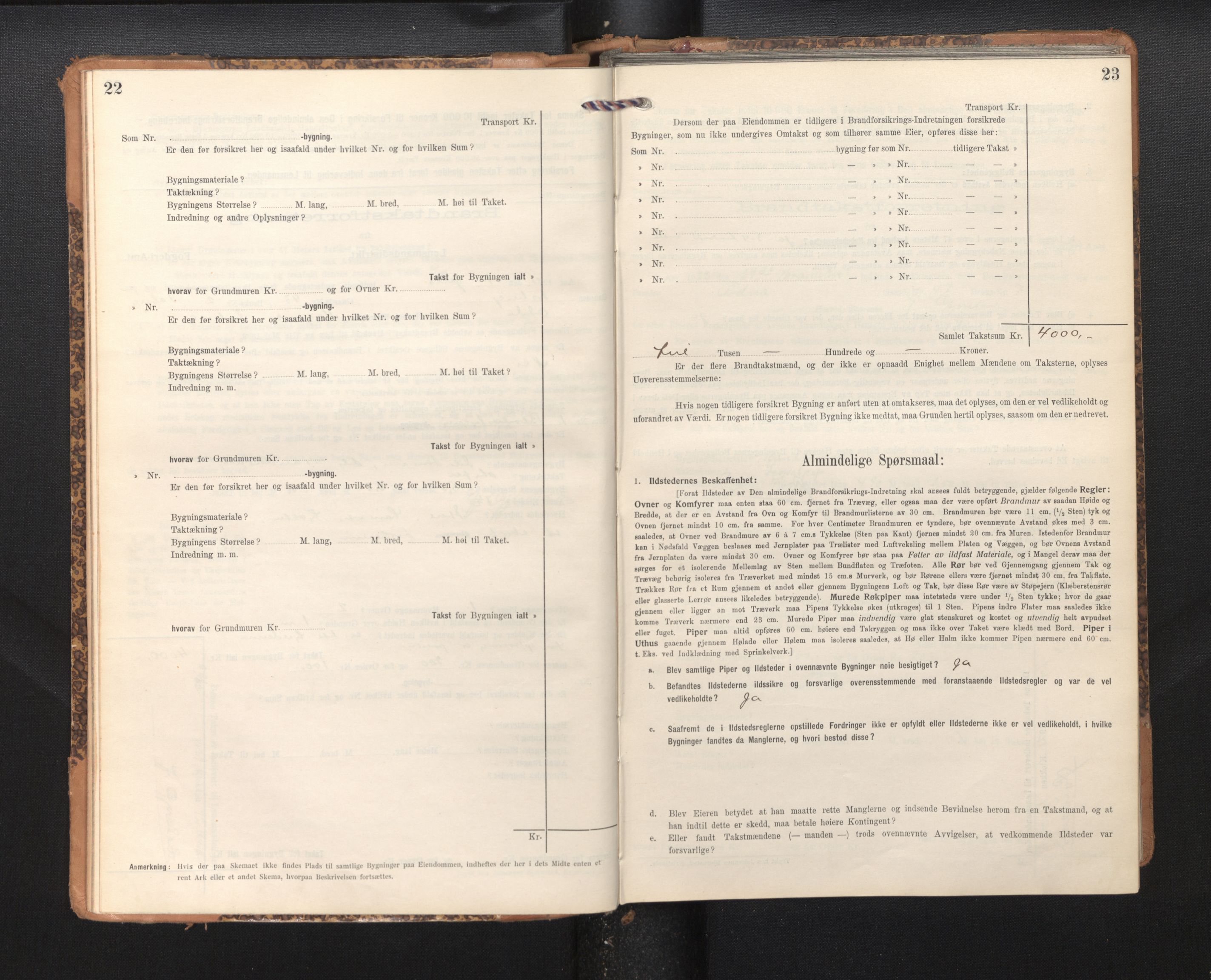 Lensmannen i Odda, AV/SAB-A-34001/0012/L0003: Branntakstprotokoll, skjematakst, 1916-1948, p. 22-23