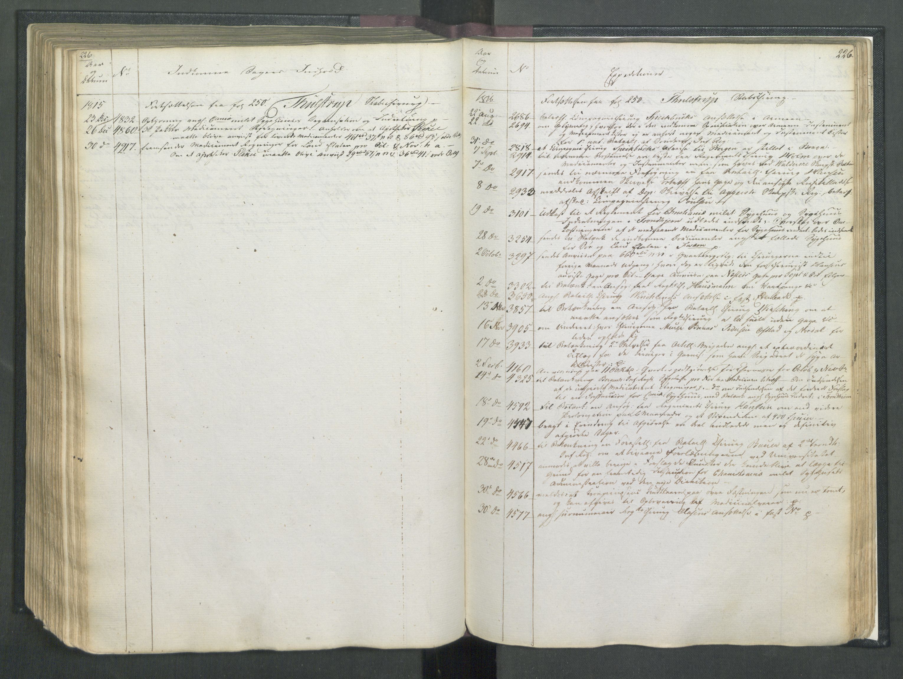 Armédepartementet, RA/RAFA-3493/C/Ca/L0007: 6. Departements Register, 1815, p. 226
