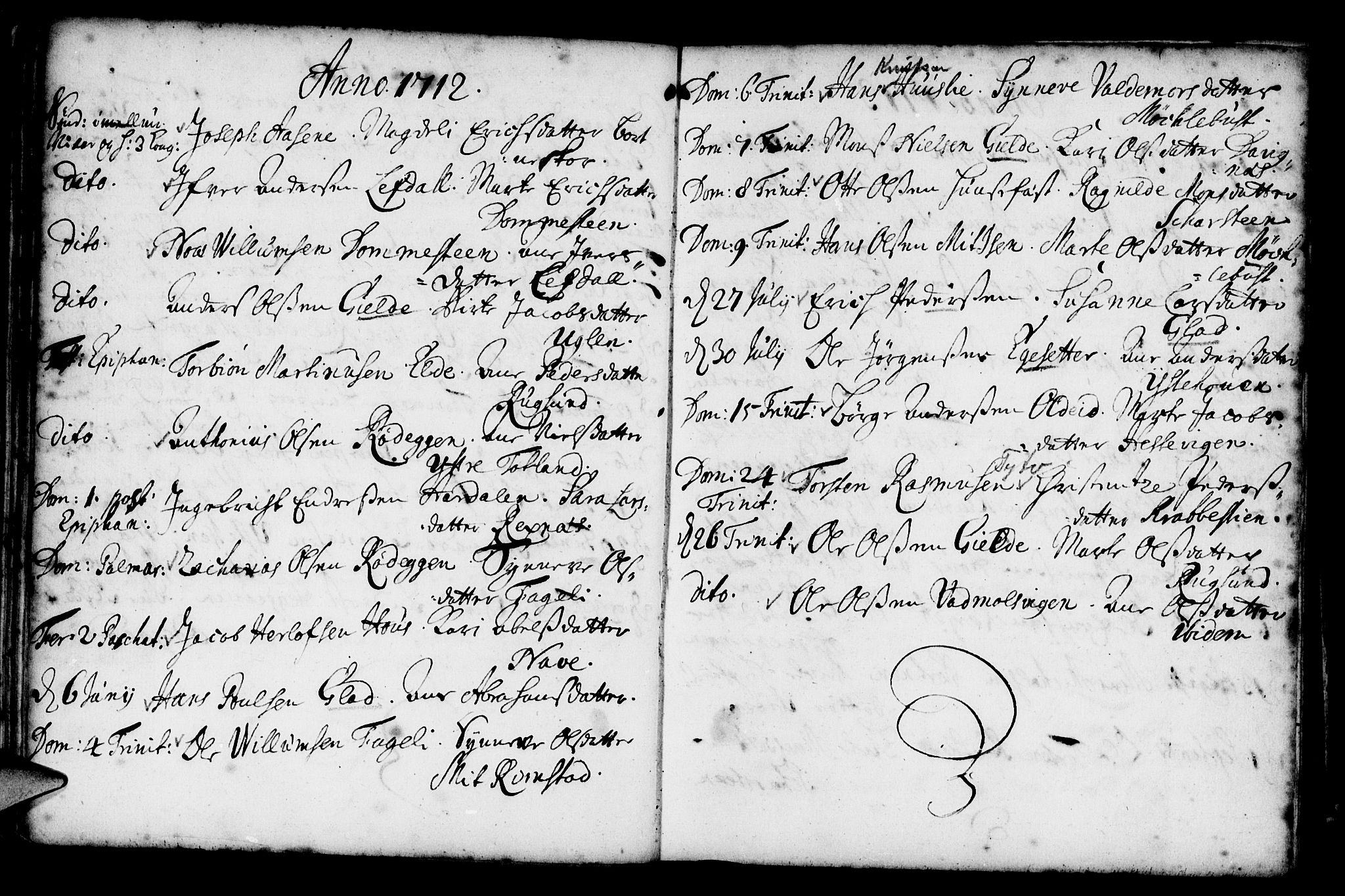 Davik sokneprestembete, SAB/A-79701/H/Haa/Haaa/L0001: Parish register (official) no. A 1, 1710-1742, p. 37