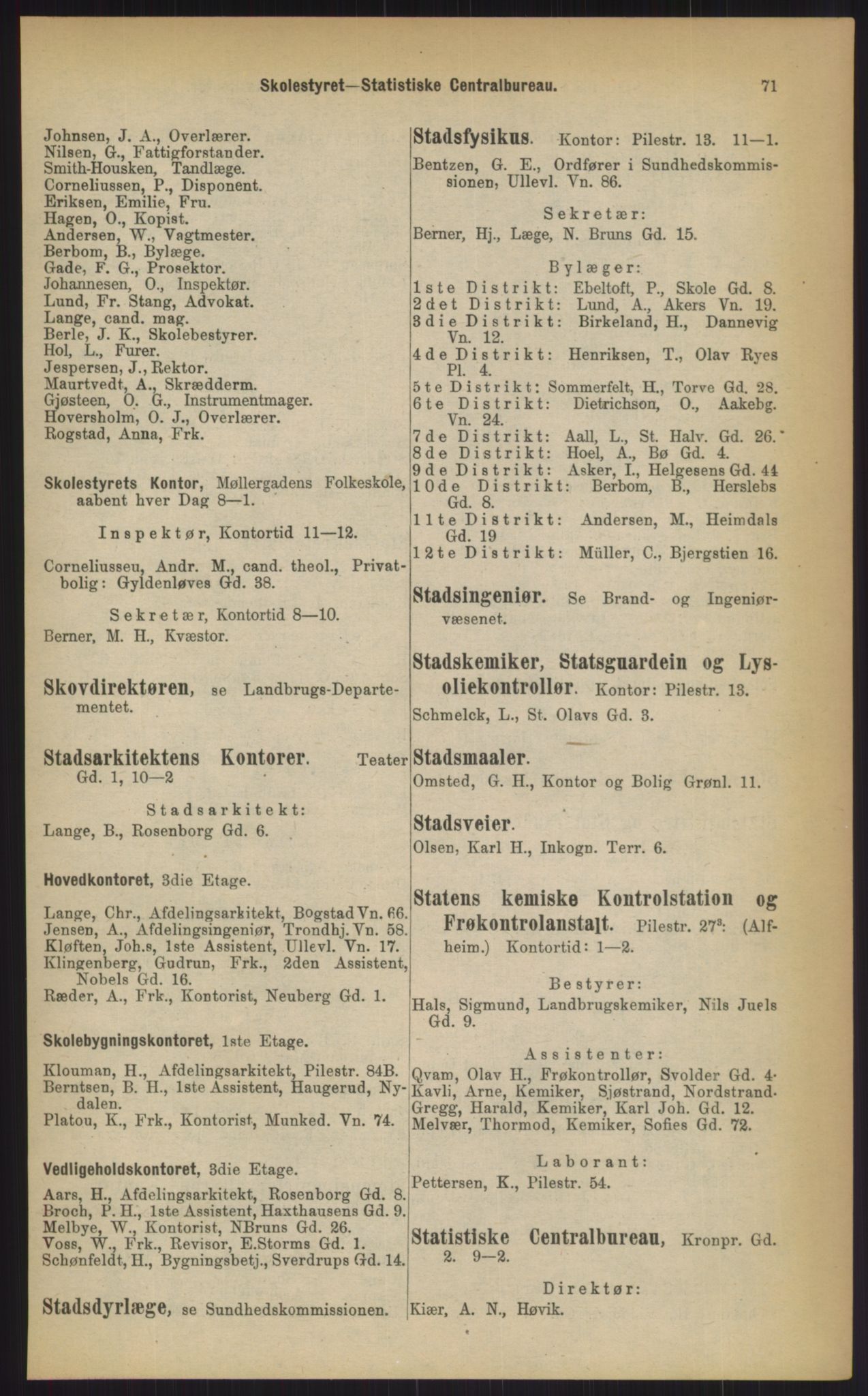Kristiania/Oslo adressebok, PUBL/-, 1903, p. 71