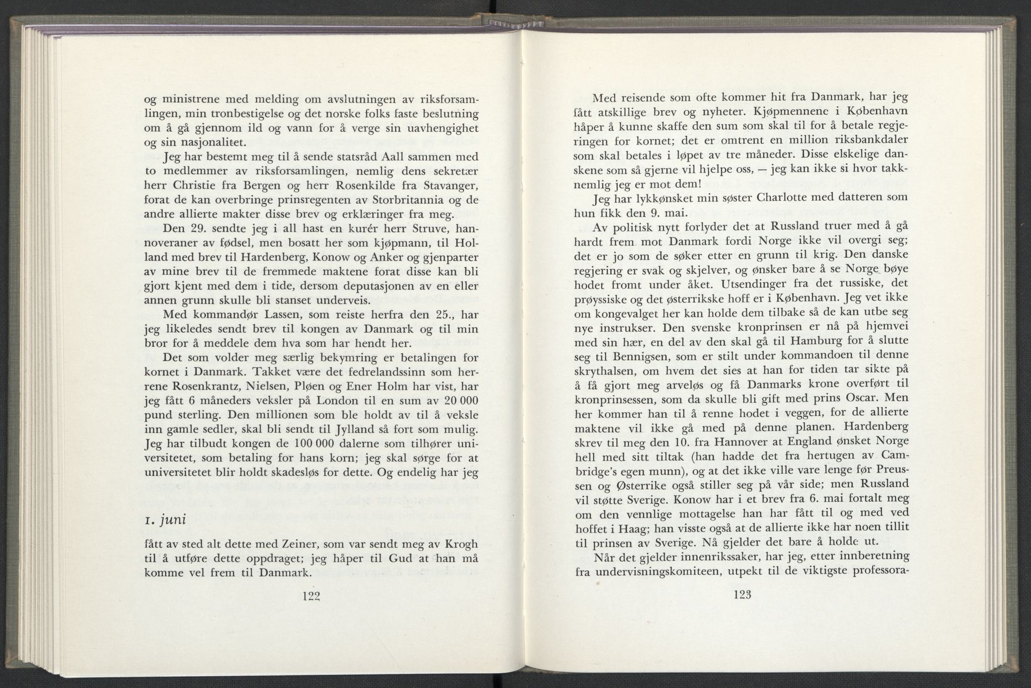 Andre publikasjoner, PUBL/PUBL-999/0003/0002: Christian Frederiks dagbok fra 1814 (1954), 1814, p. 65