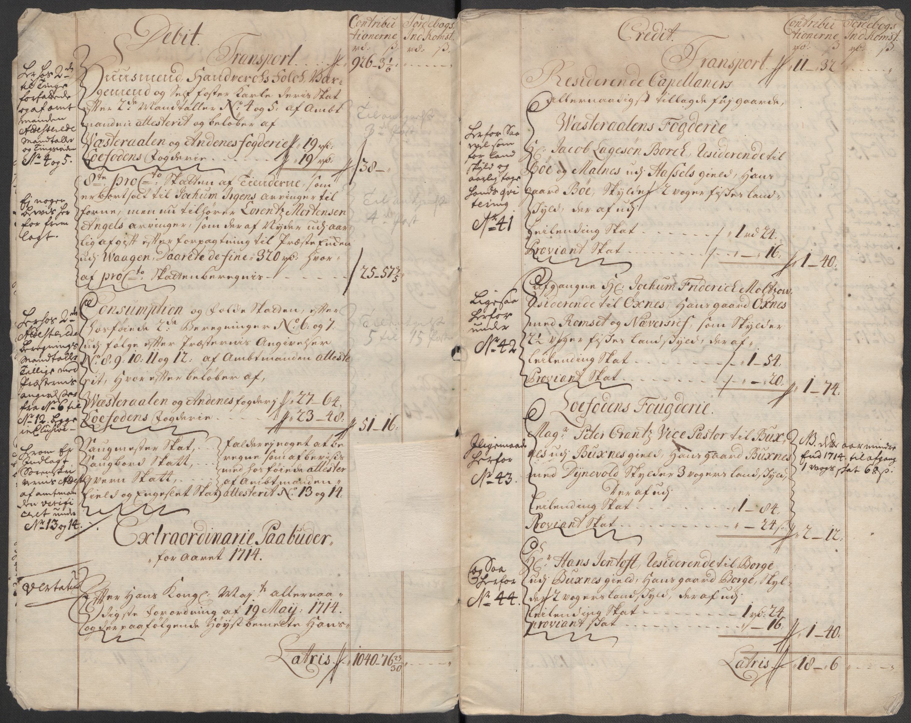Rentekammeret inntil 1814, Reviderte regnskaper, Fogderegnskap, RA/EA-4092/R67/L4681: Fogderegnskap Vesterålen, Andenes og Lofoten, 1715, p. 8