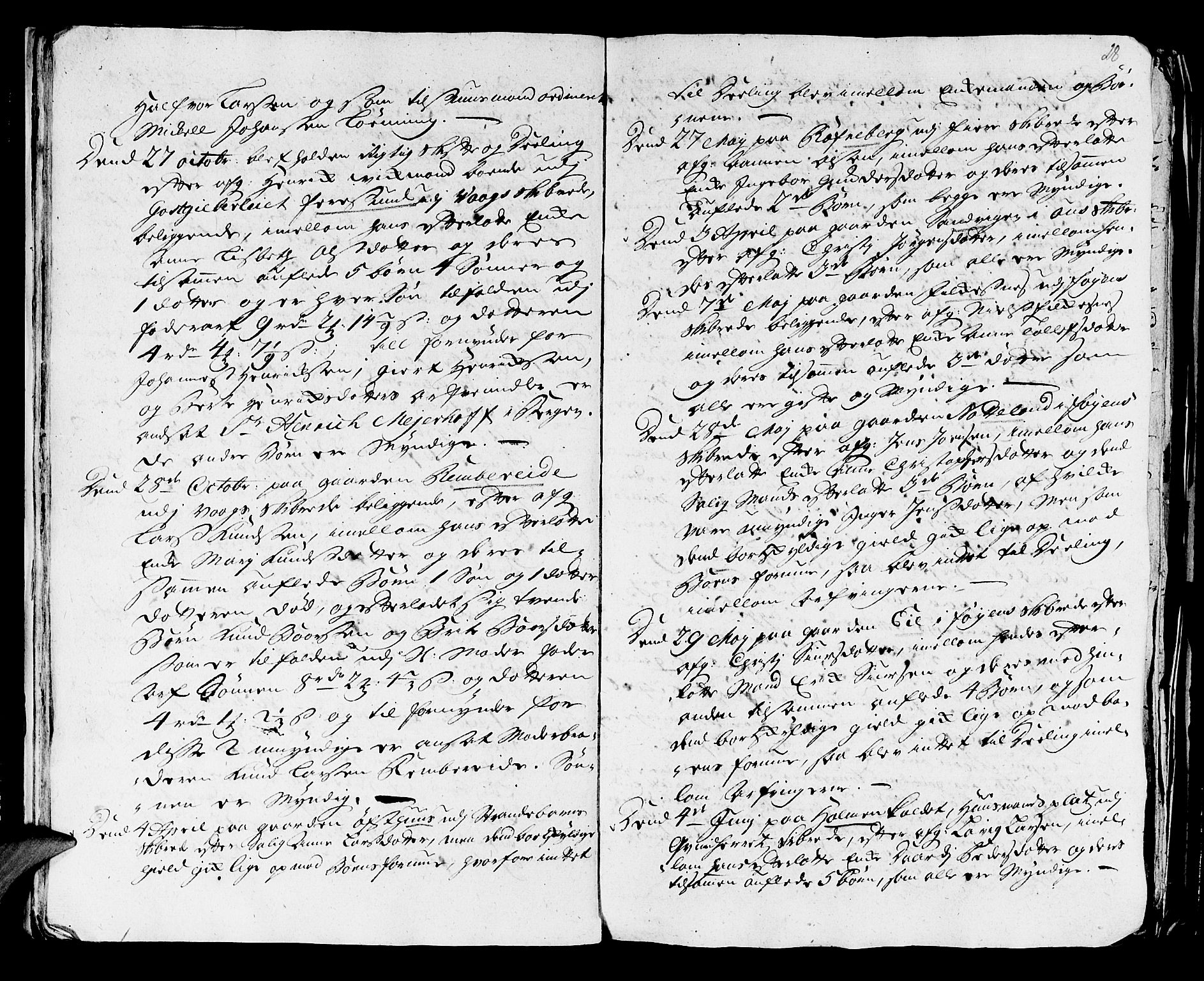 Stiftamtmannen i Bergen, AV/SAB-A-100006/F/Fd/Fdd/0001 / Lnr. 1970 - Sunnhordland, 1731-1745, p. 27b-28a