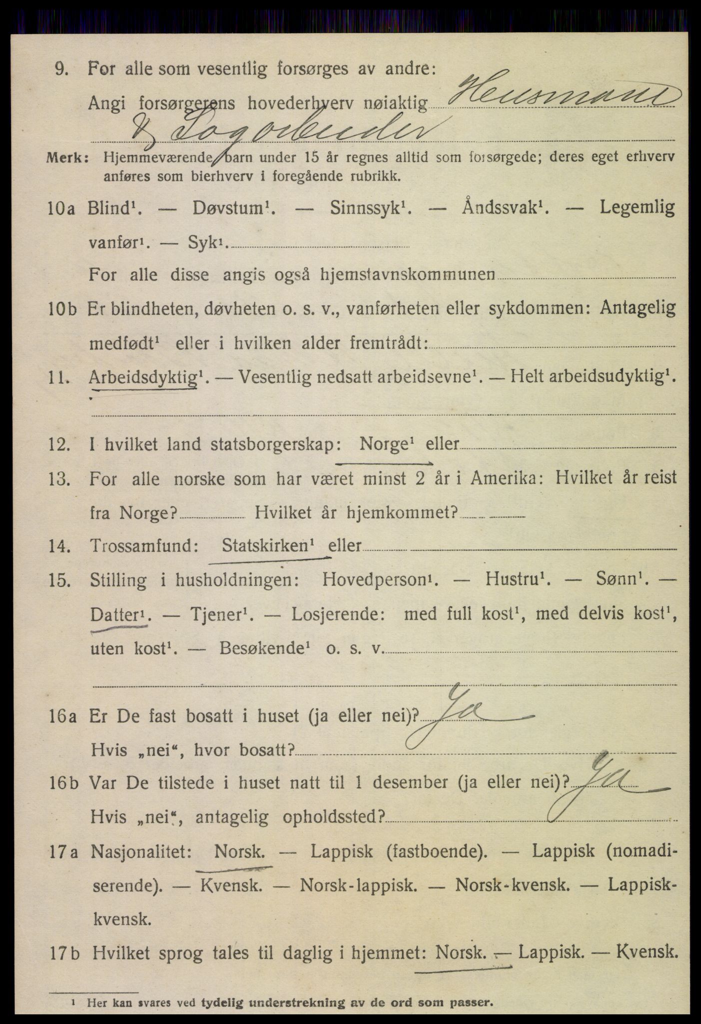 SAT, 1920 census for Otterøy, 1920, p. 1124