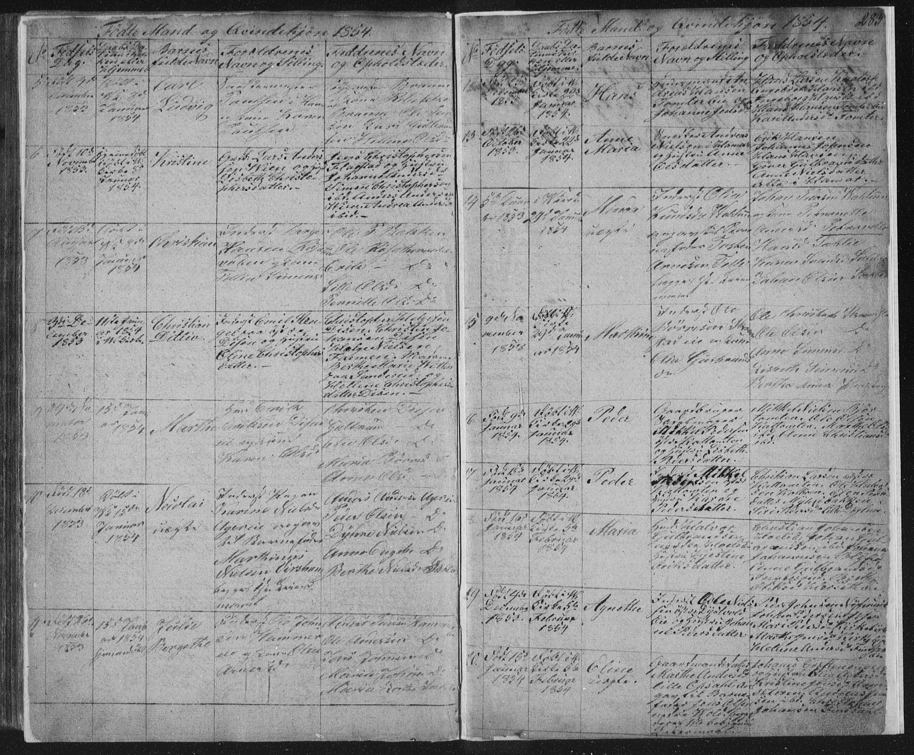 Vang prestekontor, Hedmark, AV/SAH-PREST-008/H/Ha/Hab/L0008: Parish register (copy) no. 8, 1832-1854, p. 283