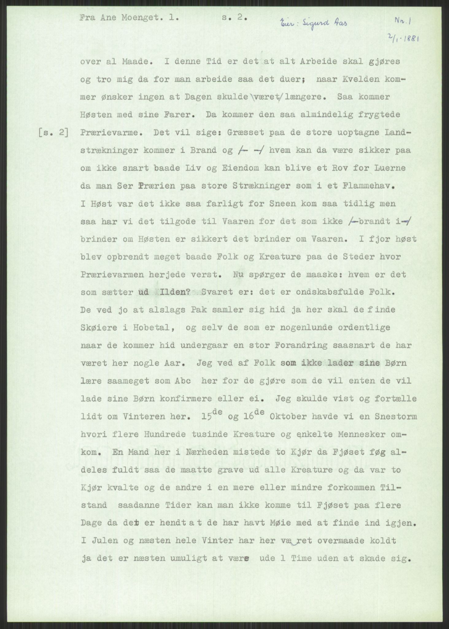 Samlinger til kildeutgivelse, Amerikabrevene, AV/RA-EA-4057/F/L0034: Innlån fra Nord-Trøndelag, 1838-1914, p. 231