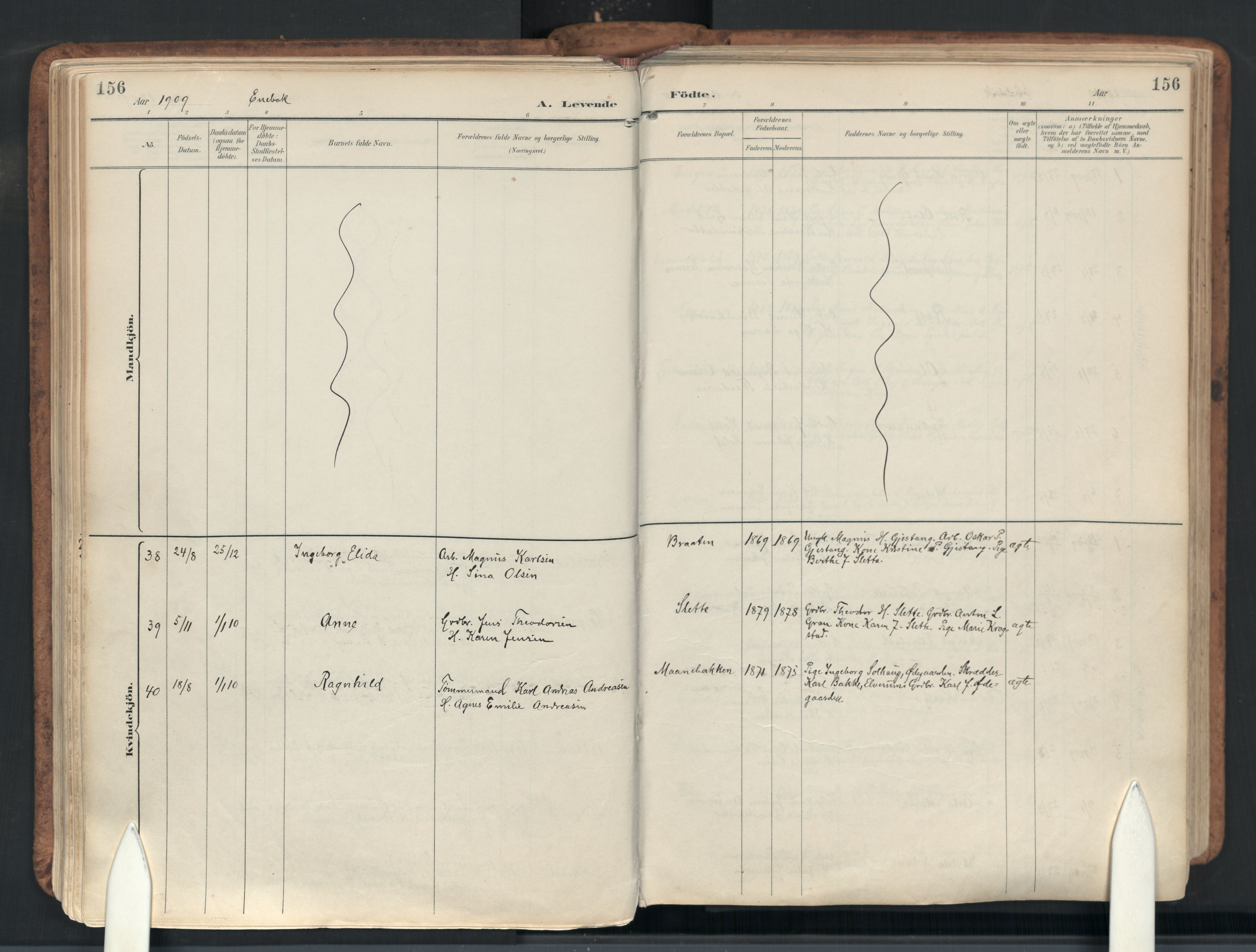 Enebakk prestekontor Kirkebøker, AV/SAO-A-10171c/F/Fb/L0002: Parish register (official) no. II 2, 1891-1959, p. 156