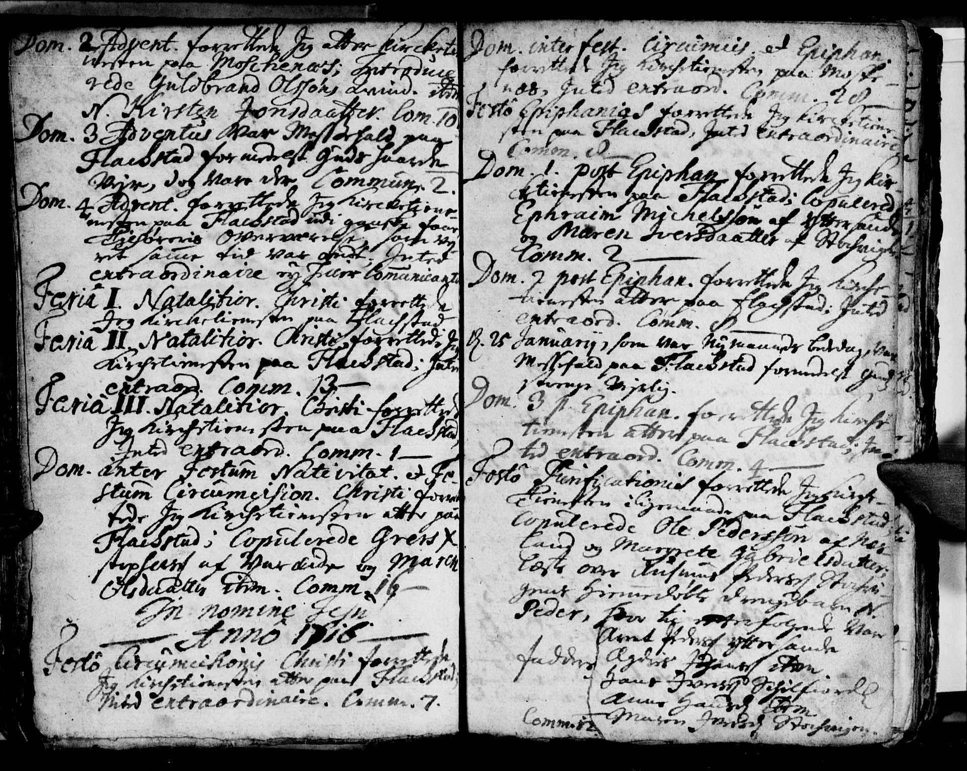 Ministerialprotokoller, klokkerbøker og fødselsregistre - Nordland, SAT/A-1459/881/L1162: Curate's parish register no. 881B01, 1704-1748