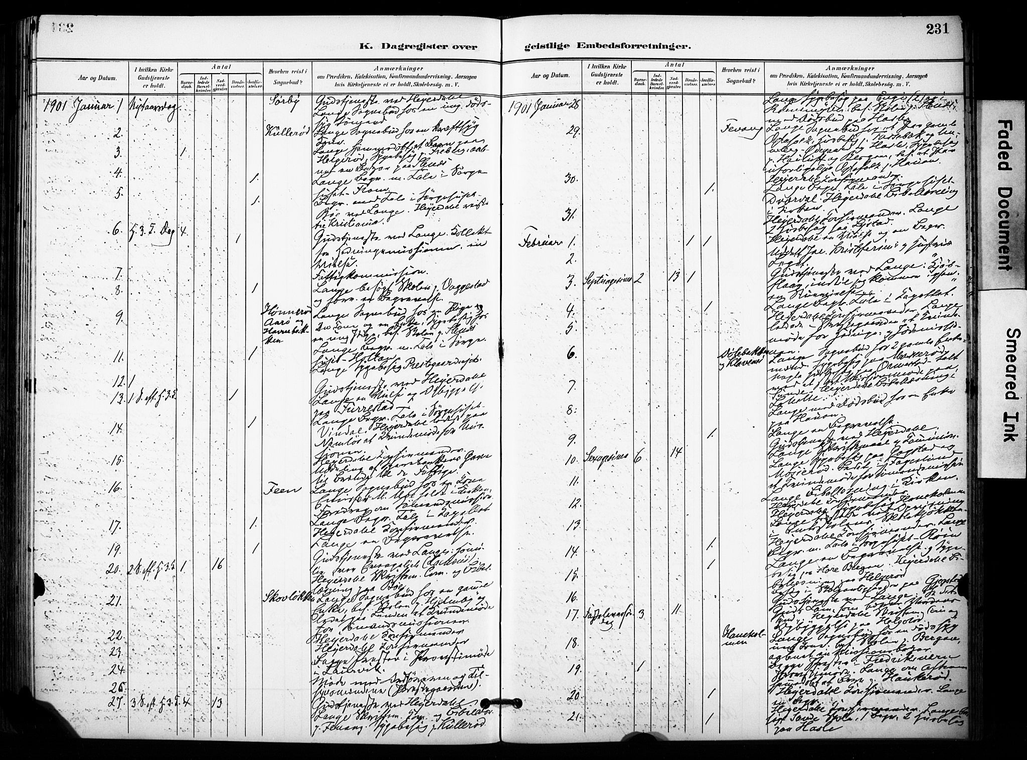 Sandar kirkebøker, SAKO/A-243/F/Fa/L0015: Parish register (official) no. 15, 1896-1907, p. 231