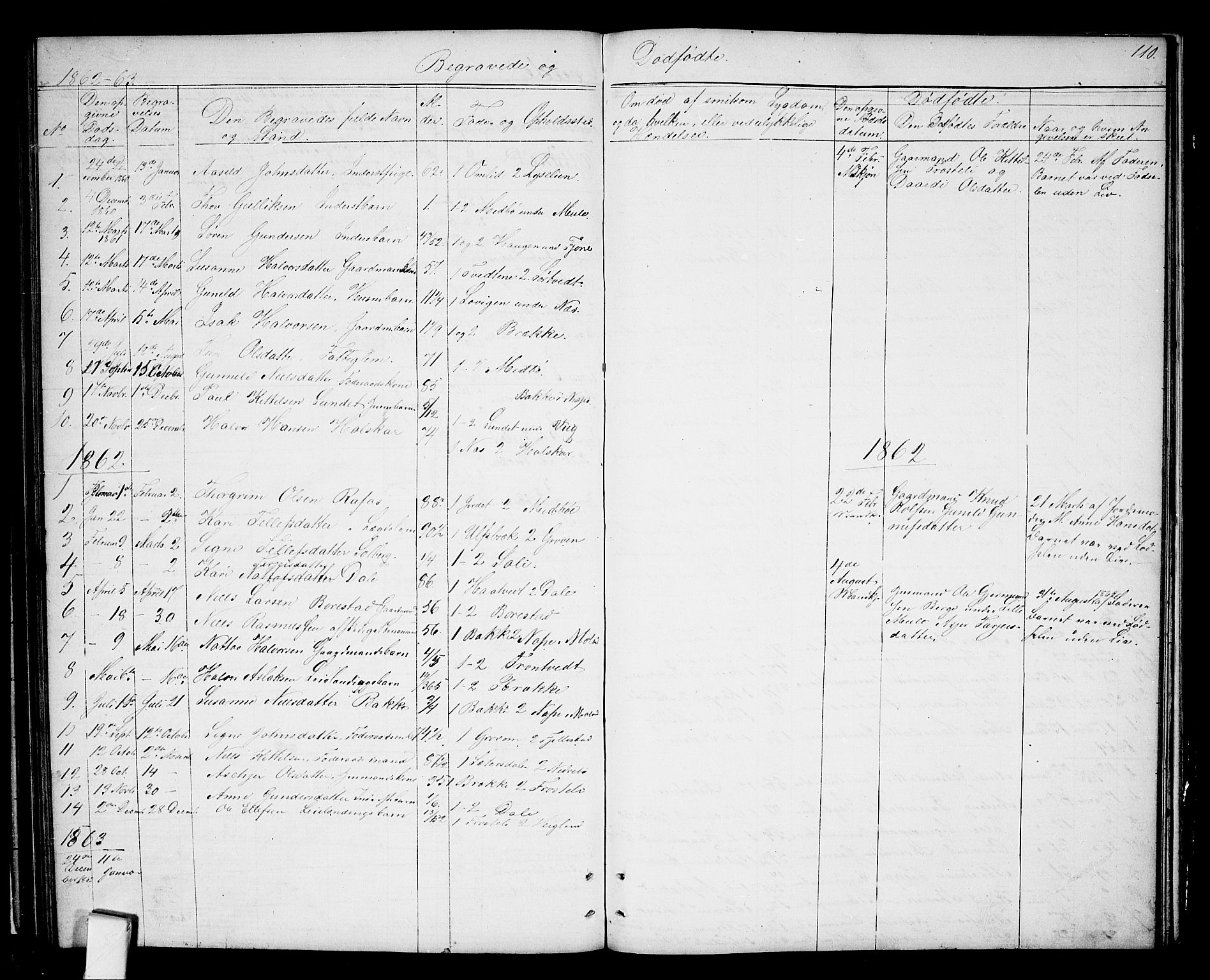 Nissedal kirkebøker, SAKO/A-288/G/Ga/L0002: Parish register (copy) no. I 2, 1861-1887, p. 110
