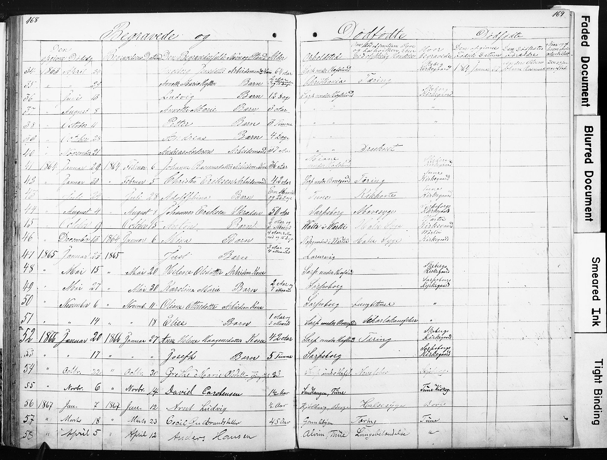 Sarpsborg metodistkirke, SAO/PAO-0233/A/L0001: Dissenter register no. 1, 1856-1875, p. 168-169
