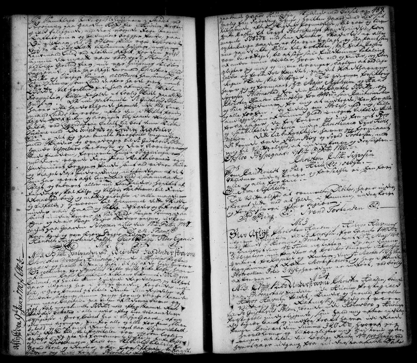 Lier, Røyken og Hurum sorenskriveri, AV/SAKO-A-89/G/Ga/Gaa/L0003: Mortgage book no. III, 1756-1771, p. 489