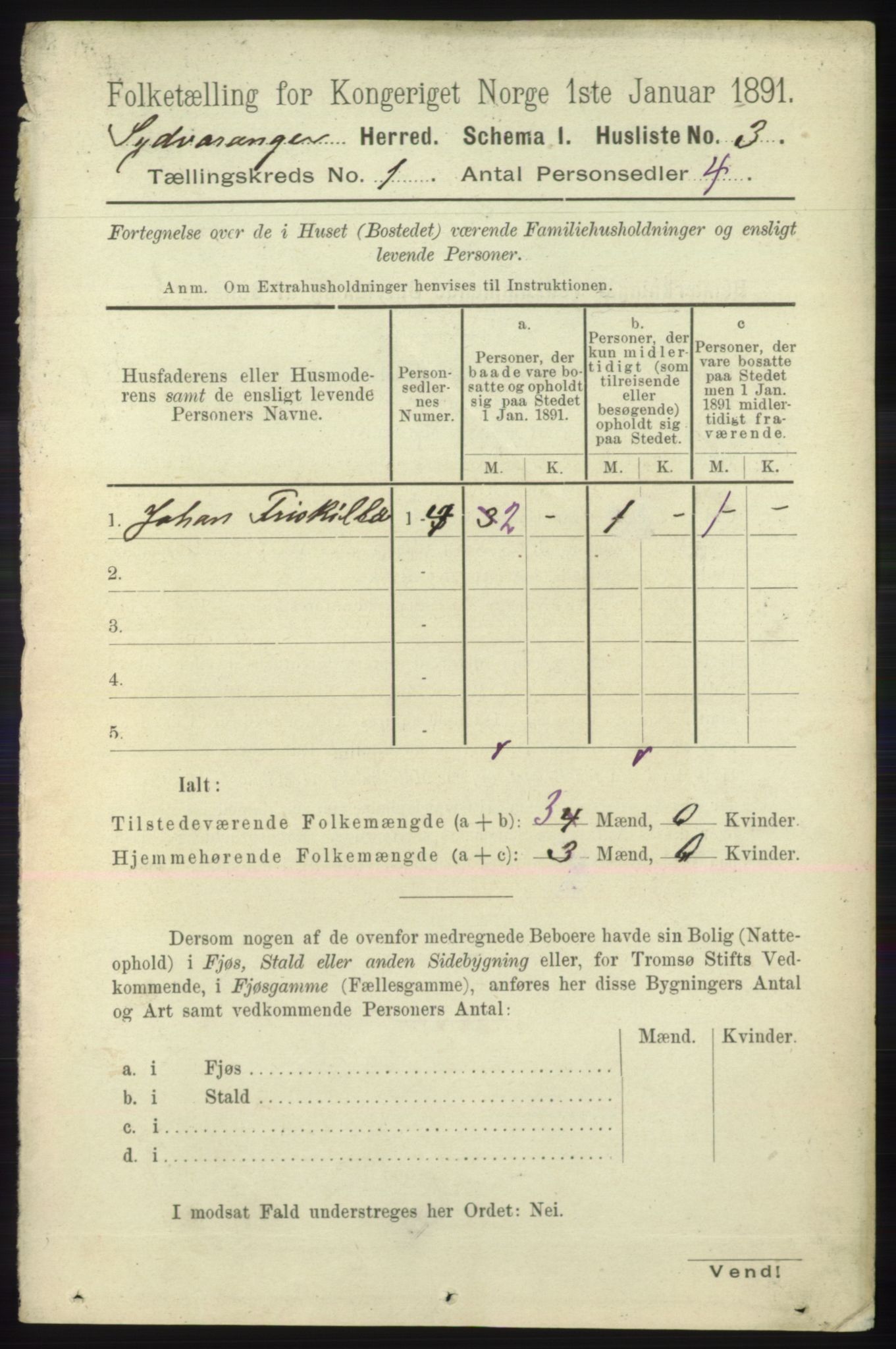 RA, 1891 census for 2030 Sør-Varanger, 1891, p. 23