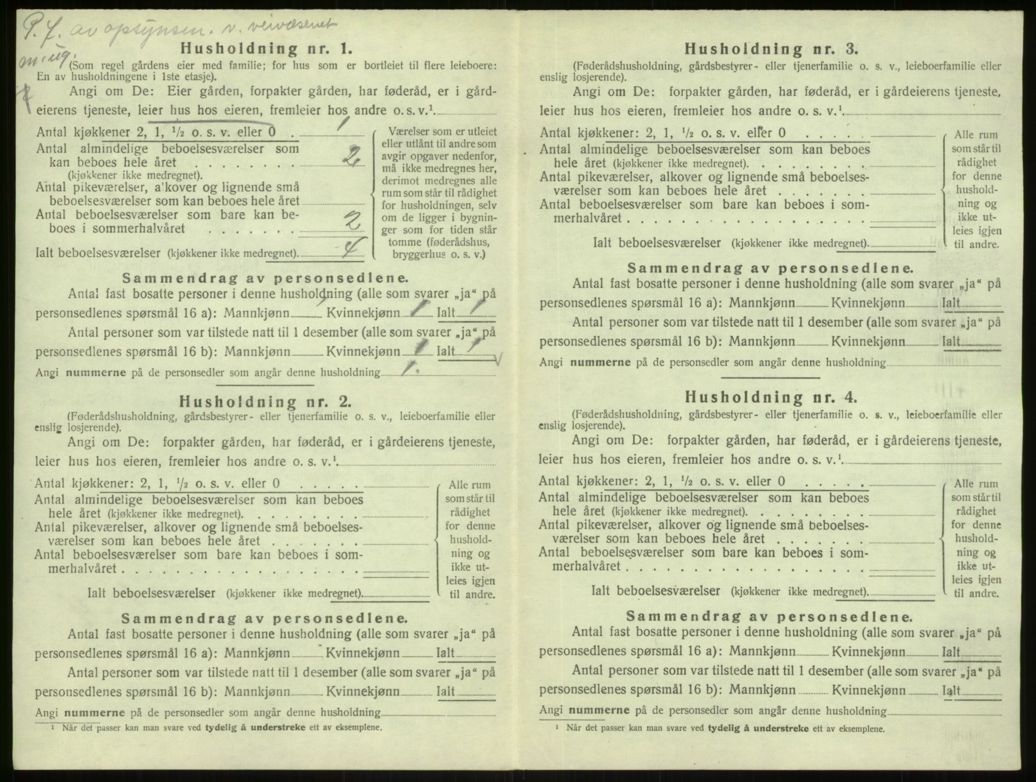 SAB, 1920 census for Masfjorden, 1920, p. 683