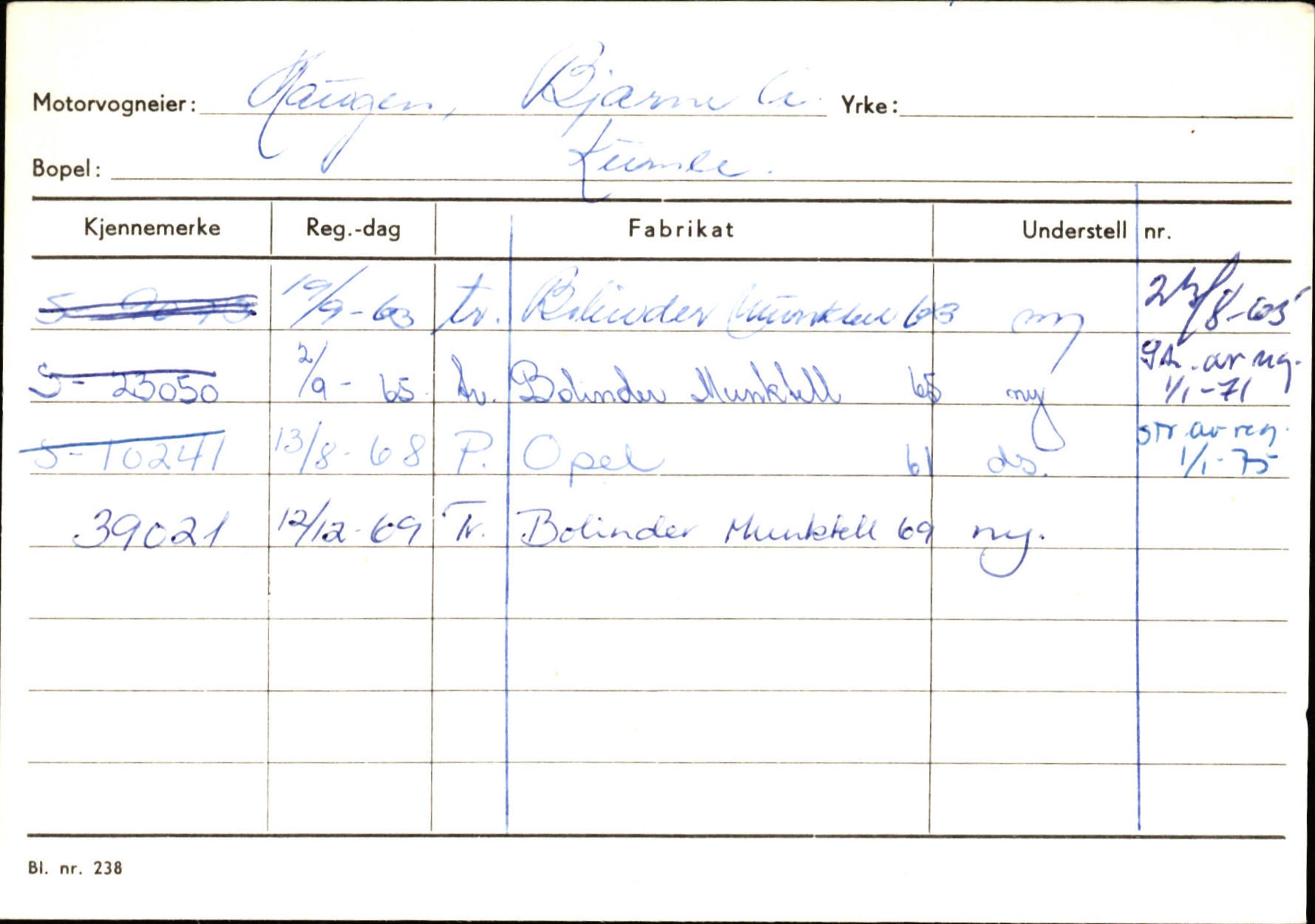 Statens vegvesen, Sogn og Fjordane vegkontor, AV/SAB-A-5301/4/F/L0132: Eigarregister Askvoll A-Å. Balestrand A-Å, 1945-1975, p. 491