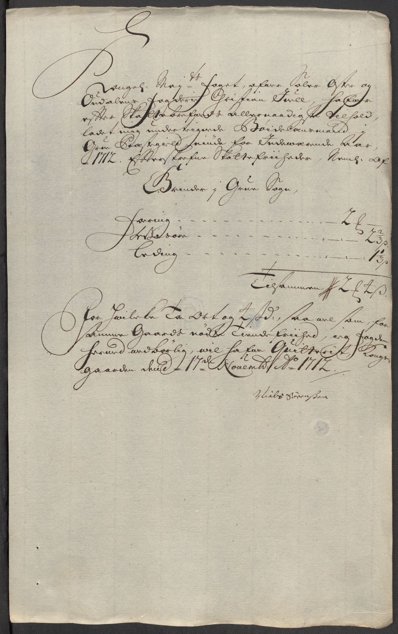 Rentekammeret inntil 1814, Reviderte regnskaper, Fogderegnskap, RA/EA-4092/R13/L0849: Fogderegnskap Solør, Odal og Østerdal, 1712, p. 371