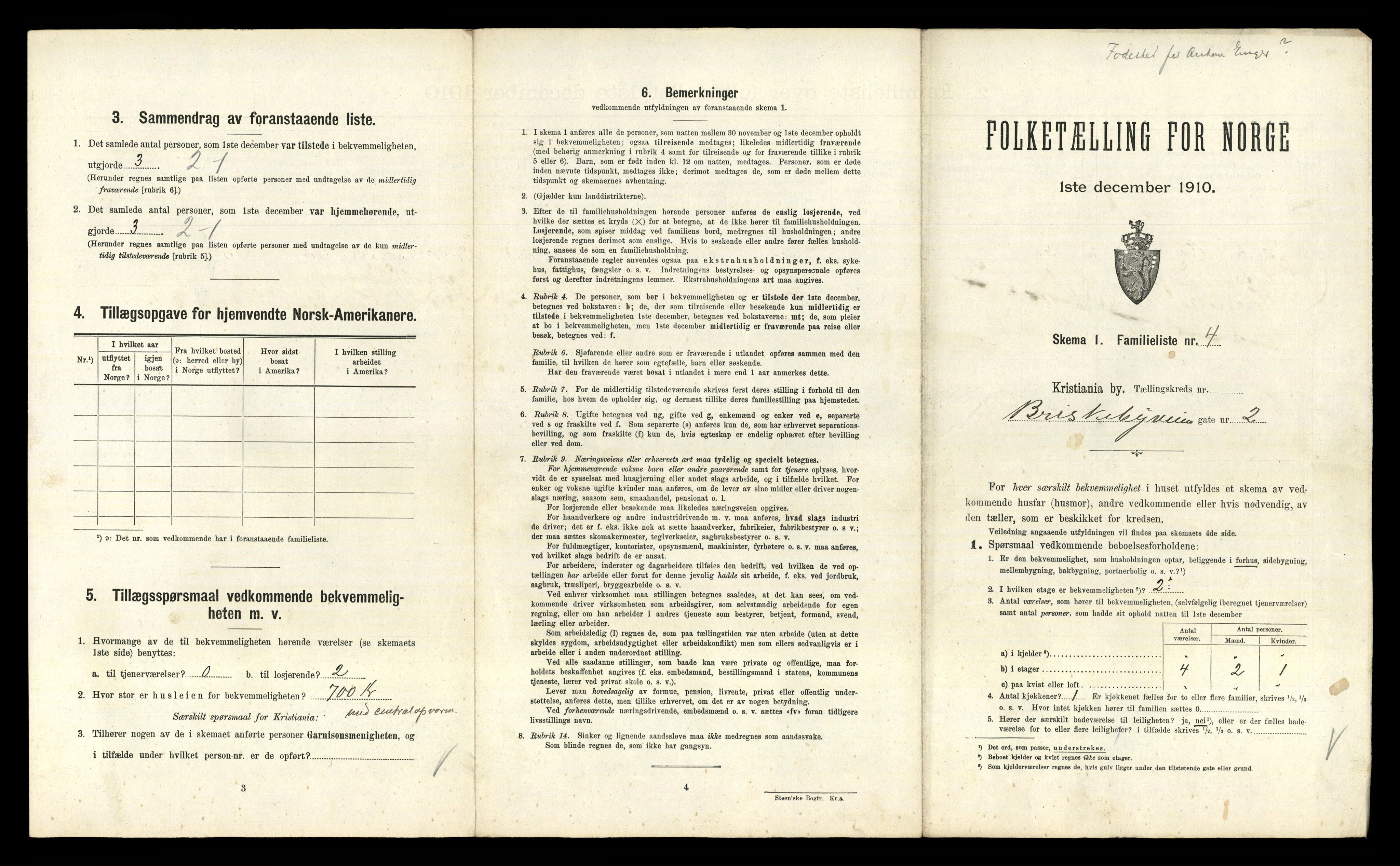 RA, 1910 census for Kristiania, 1910, p. 9489