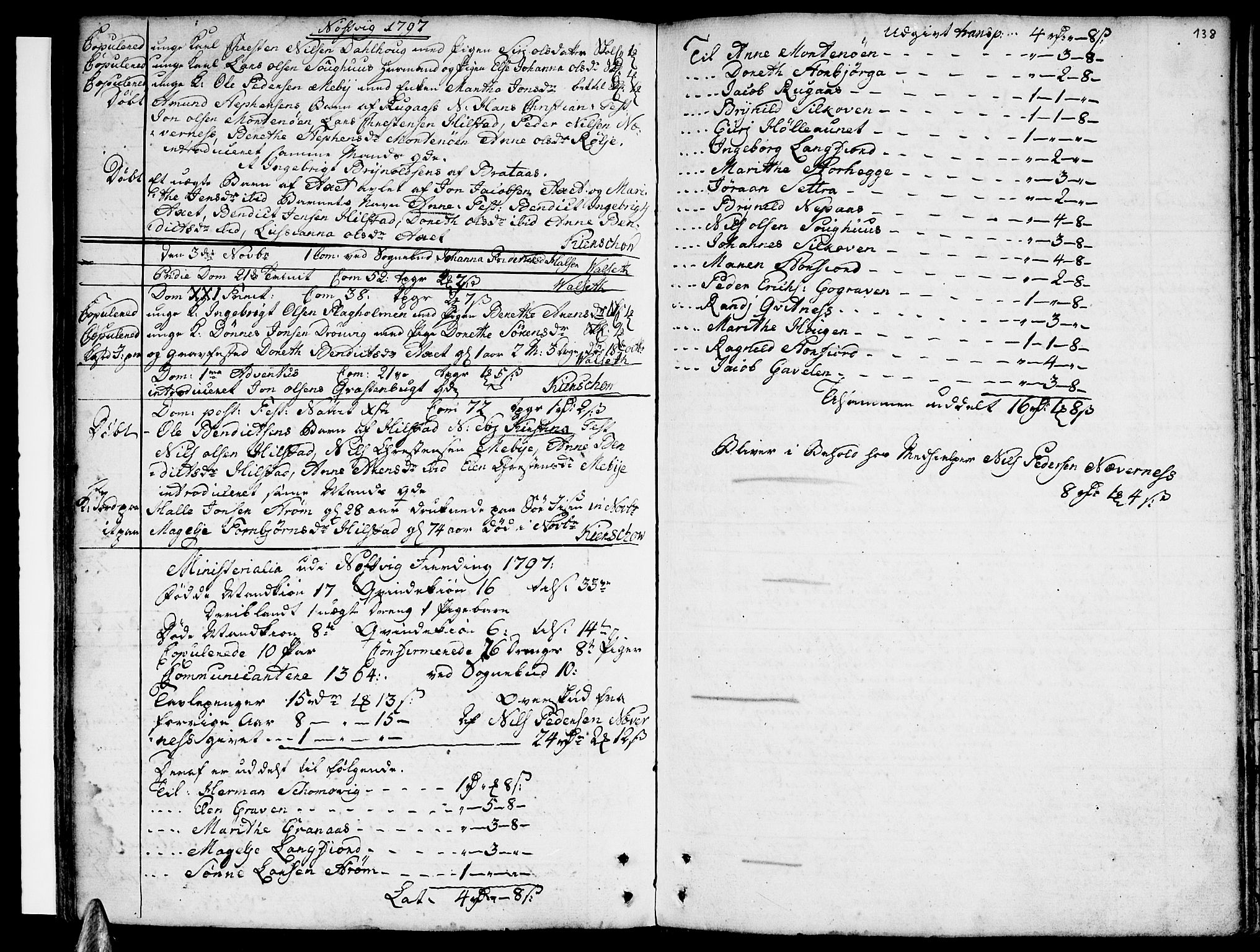 Ministerialprotokoller, klokkerbøker og fødselsregistre - Nordland, AV/SAT-A-1459/814/L0222: Parish register (official) no. 814A03, 1752-1819, p. 138